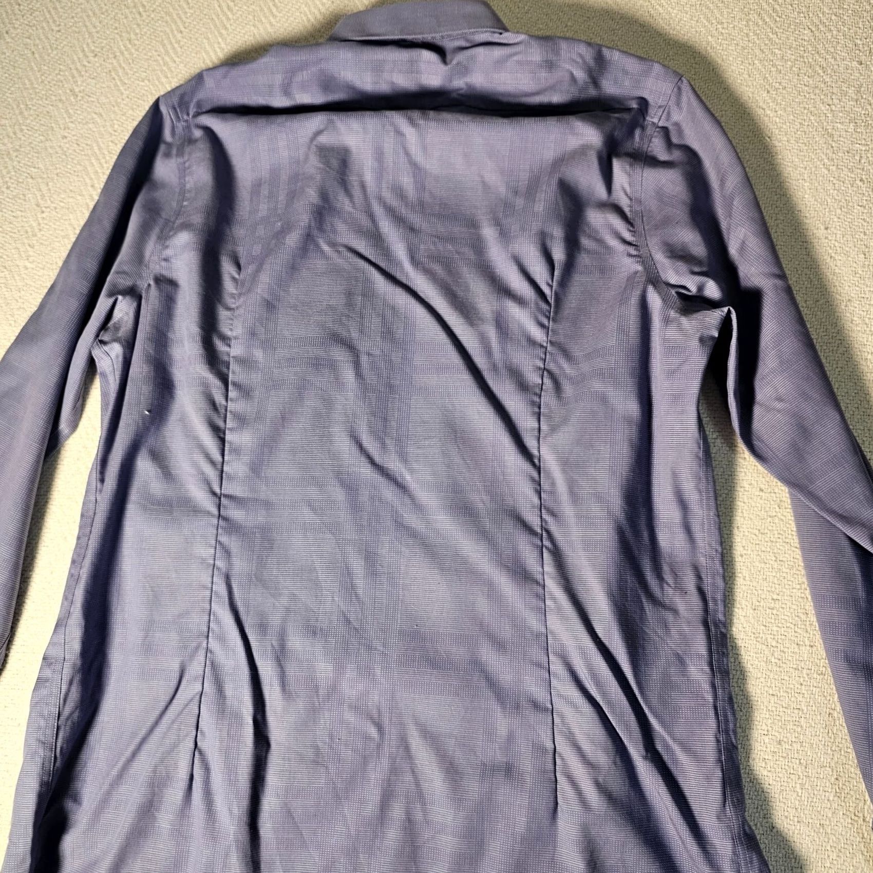 Perry Ellis Perry Ellis Button-Up Shirt Men’s Long Sleeve Blue Stripe City Fit Small 14.5 Regular Cotton Spandex Knit Blue Size US M / EU 48-50 / 2 - 7 Thumbnail