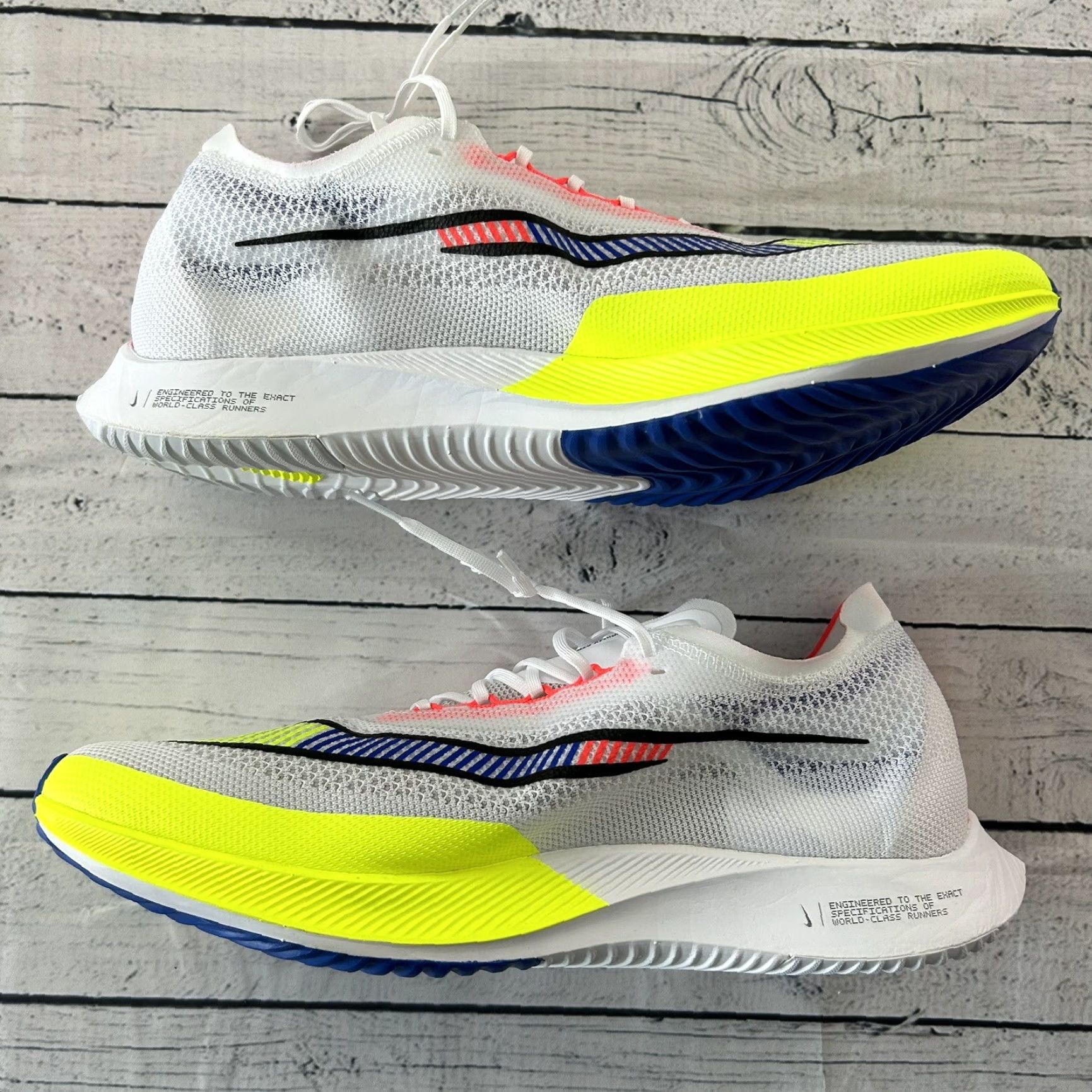 Nike Nike ZoomX Streakfly Men’s Shoes DX1626-100 White Volt Racer Blue 13 Nike ZoomX Streakfly Adult Size 13 White Volt Racer Blue Shoes Size ONE SIZE - 2 Thumbnail