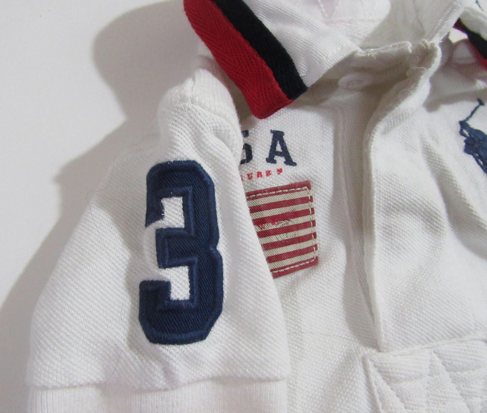 Polo Ralph Lauren Ralph Lauren Polo Baby Boys Big Pony USA Rugby Shirt EUC 9M Size US XXS / EU 40 - 4 Thumbnail