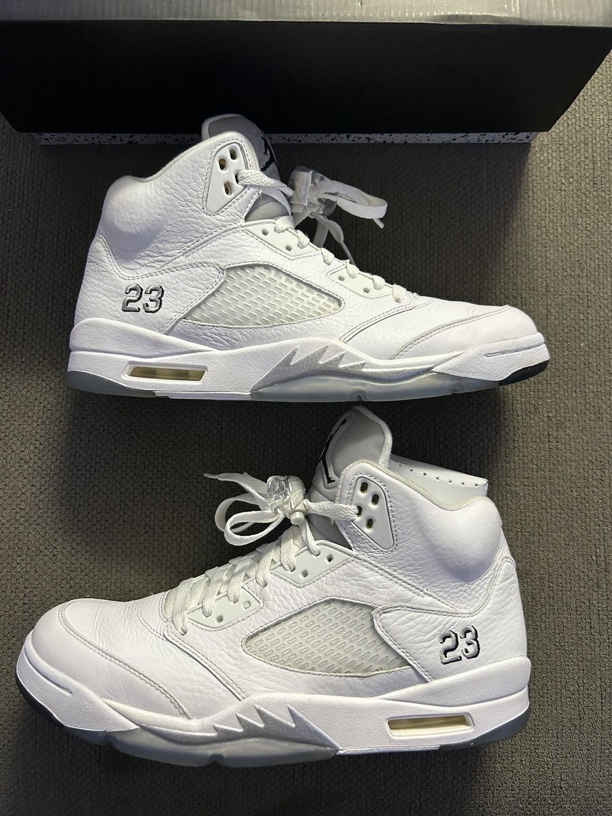 Jordan Brand Jordan 5 Retro “Metallic White” Grailed