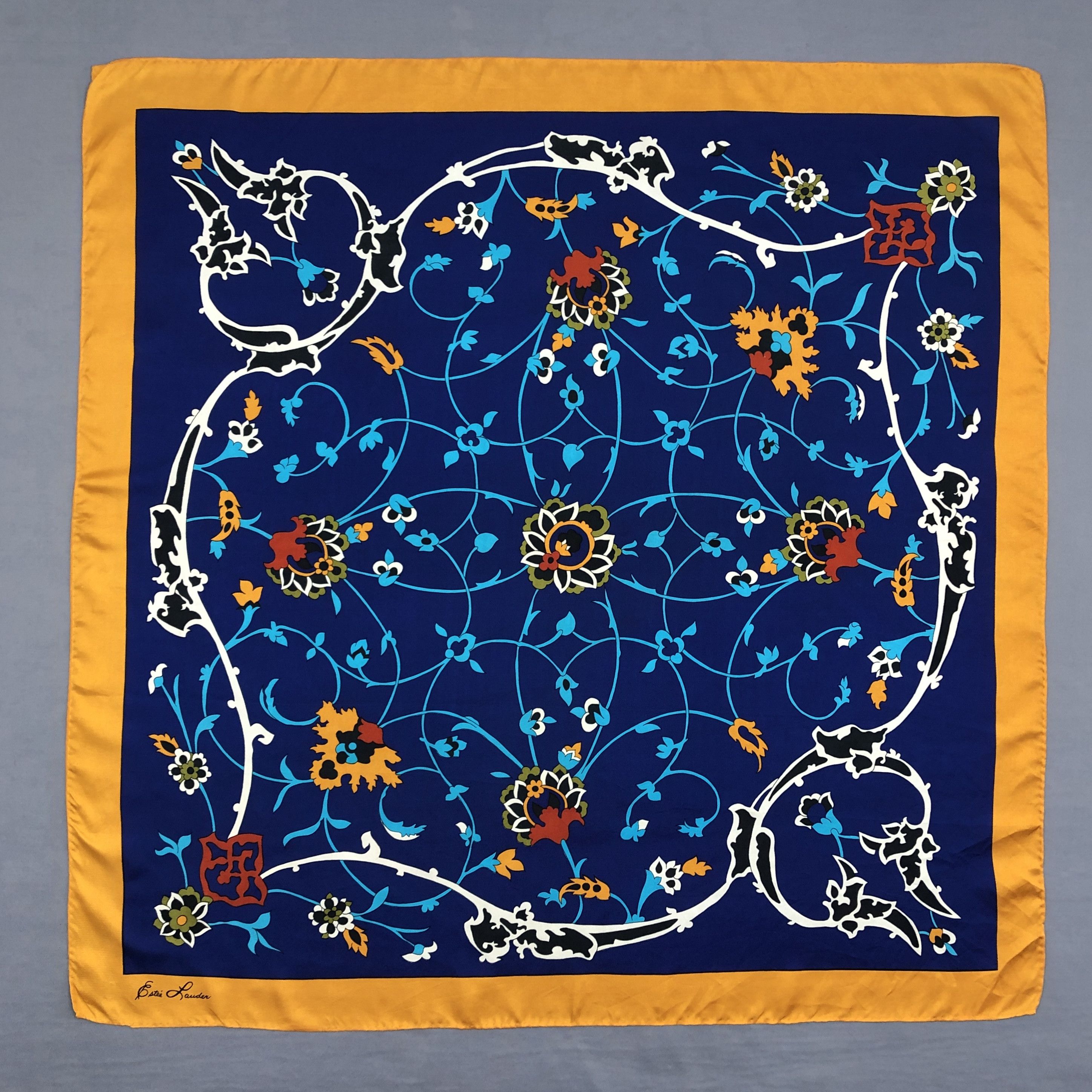 Other × Vintage Vintage Estee Lauder SILK Scarf Twill Stole Wraps Scarves Size ONE SIZE - 1 Thumbnail