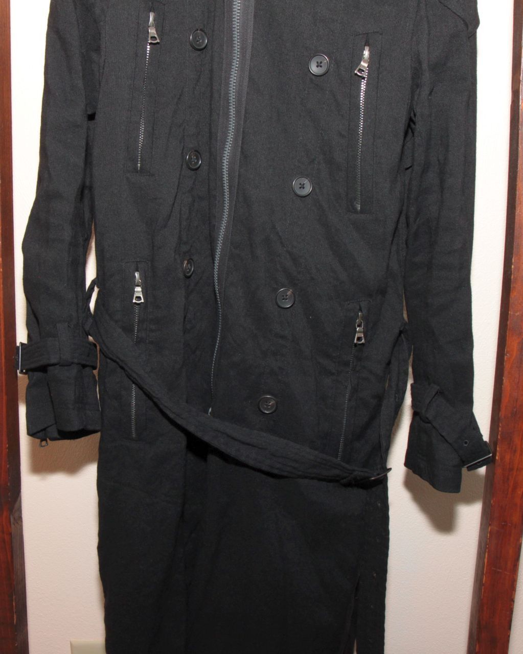 The Viridi-anne VI-717-6 Belted Zip Trench Coat Size US M / EU 48-50 / 2 - 3 Thumbnail