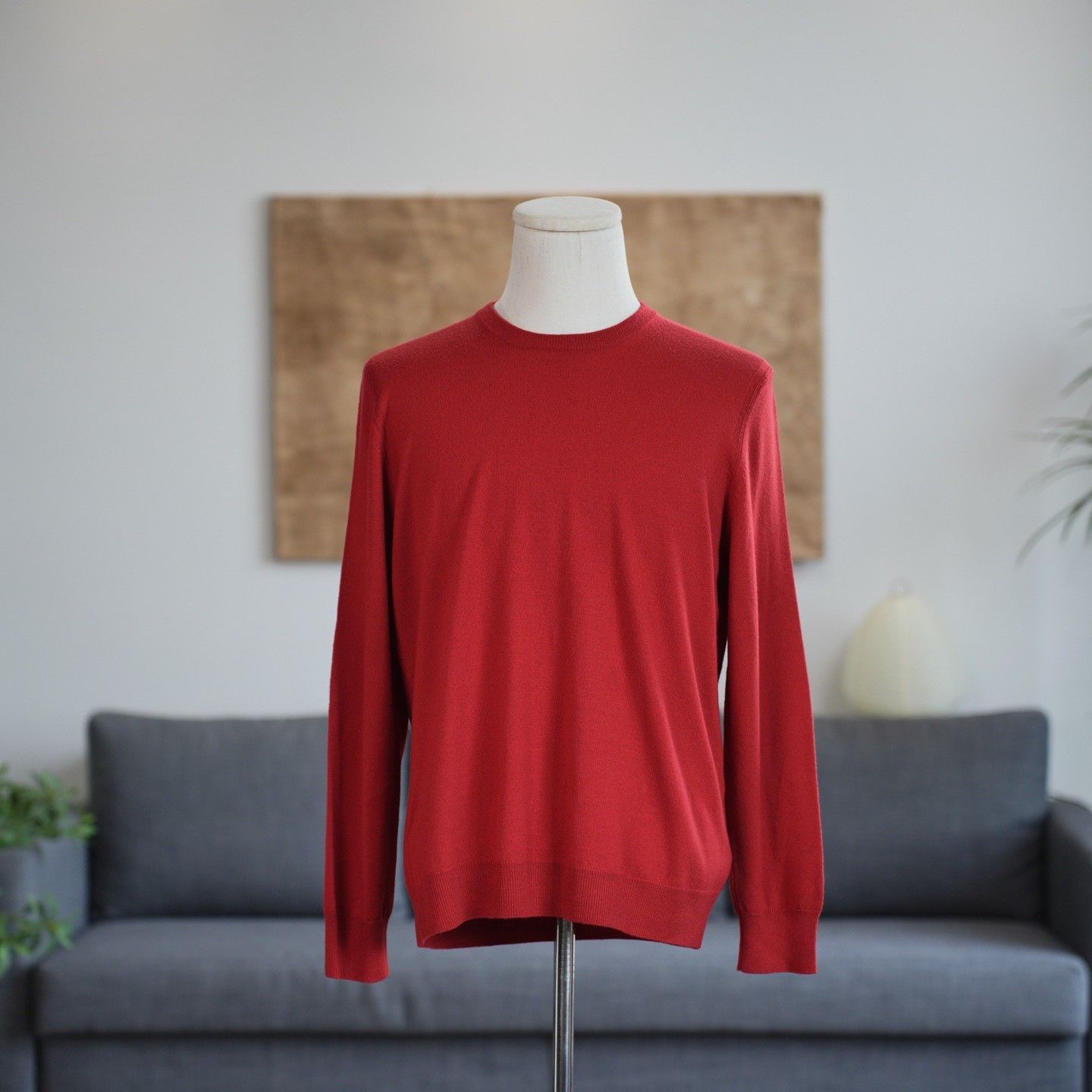 Burberry Burberry Knit Wool Red Sweater xl Men Size US XL / EU 56 / 4 - 1 Thumbnail
