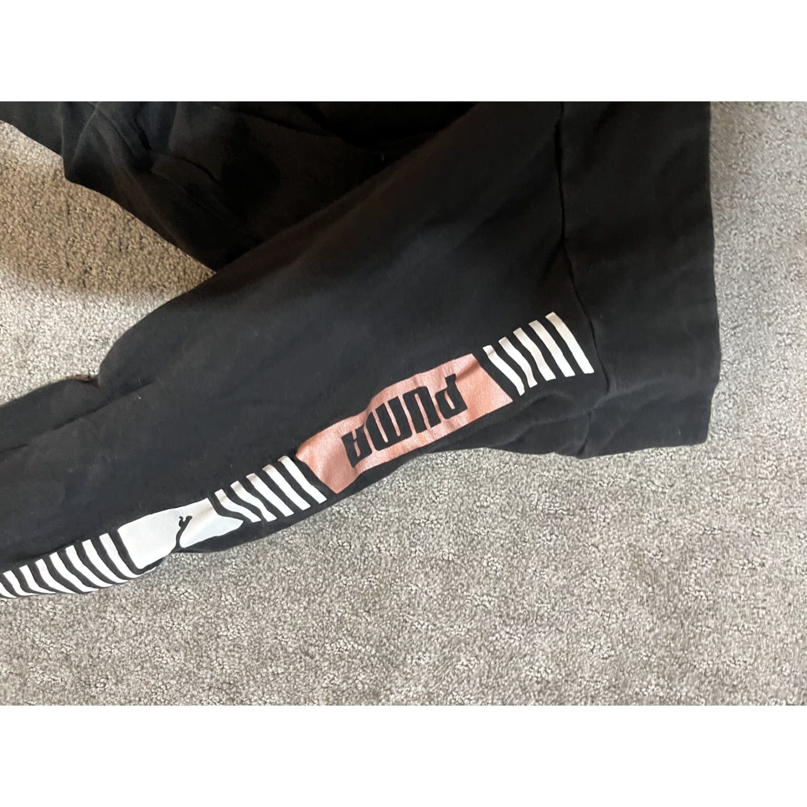 Puma PUMA Leggings Women Small Black Yoga Pants Gym Casual Stretch Size 28" / US 6 / IT 42 - 5 Thumbnail
