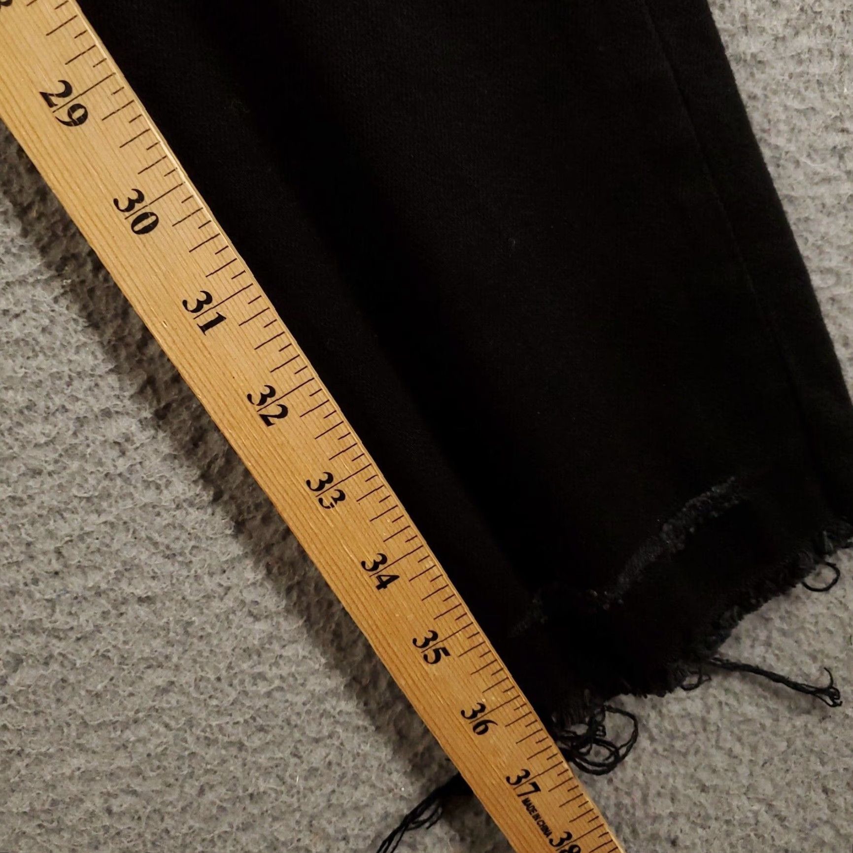 Vintage Valabasas Cargo Jeans 30 Black Skinny Pants Button Fly Fringe 90s Punk Mens Size US 32 / EU 48 - 7 Thumbnail