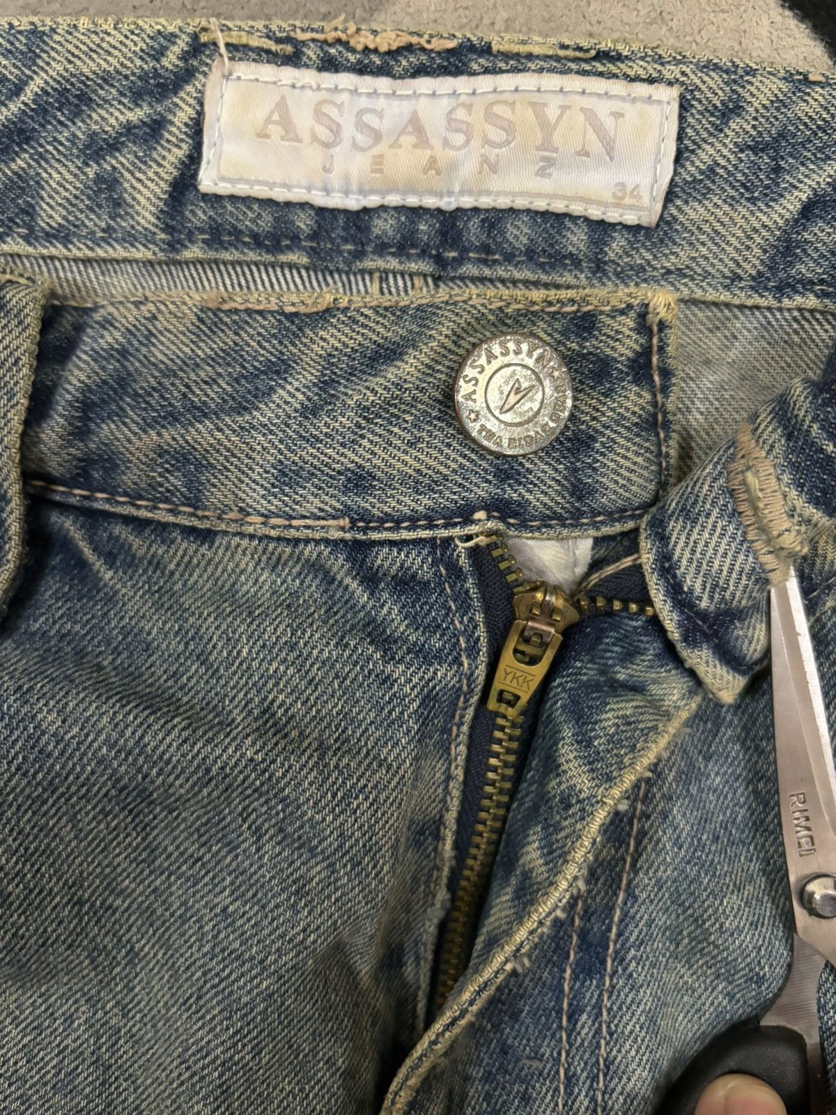 Southpole Vintage Assassyn Jeanz Mud Wash Utility Baggy Grunge Jeans Size US 34 / EU 50 - 4 Thumbnail