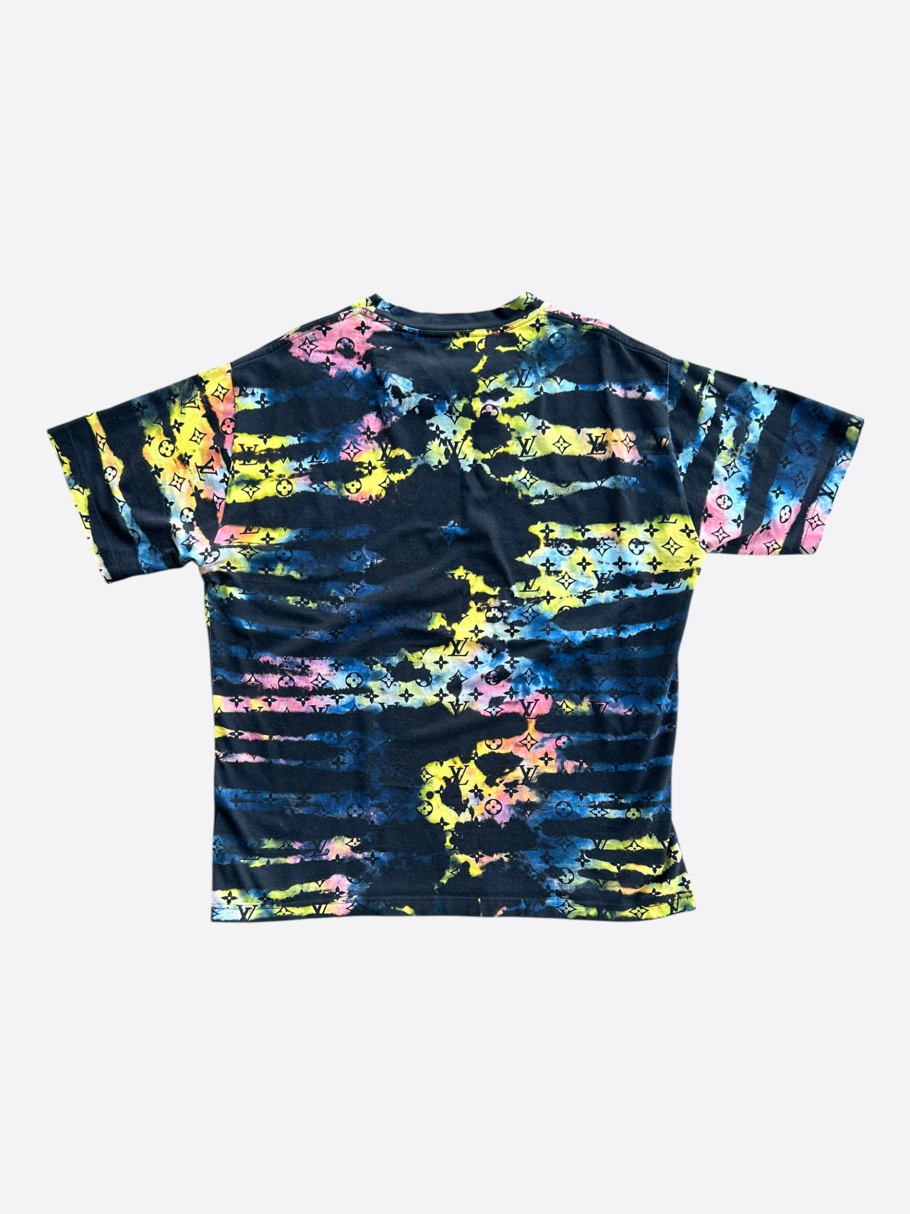 Louis Vuitton Louis Vuitton Navy Tie-Dye Camo Monogram T-Shirt Size US XL / EU 56 / 4 - 2 Thumbnail