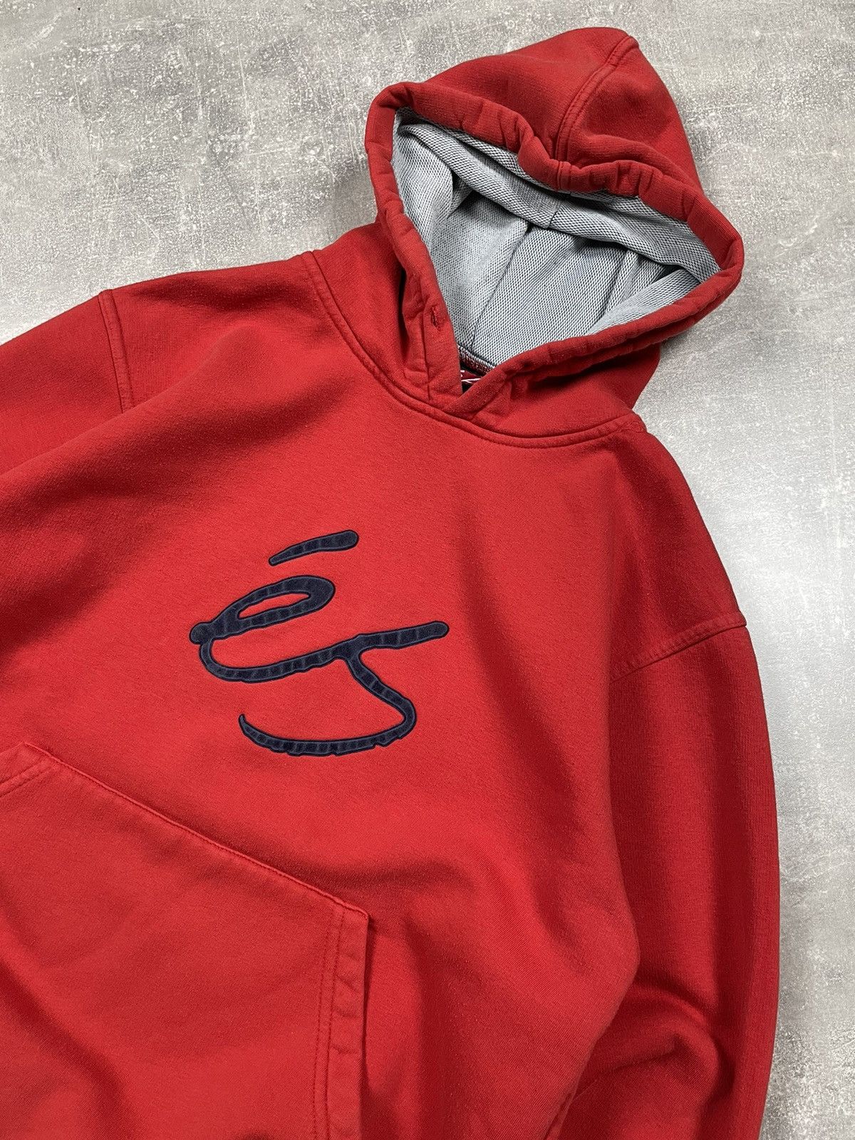 Vintage × eS Rare ES Skateboarding Footwear Red Hoodie Made in USA Size US M / EU 48-50 / 2 - 4 Thumbnail