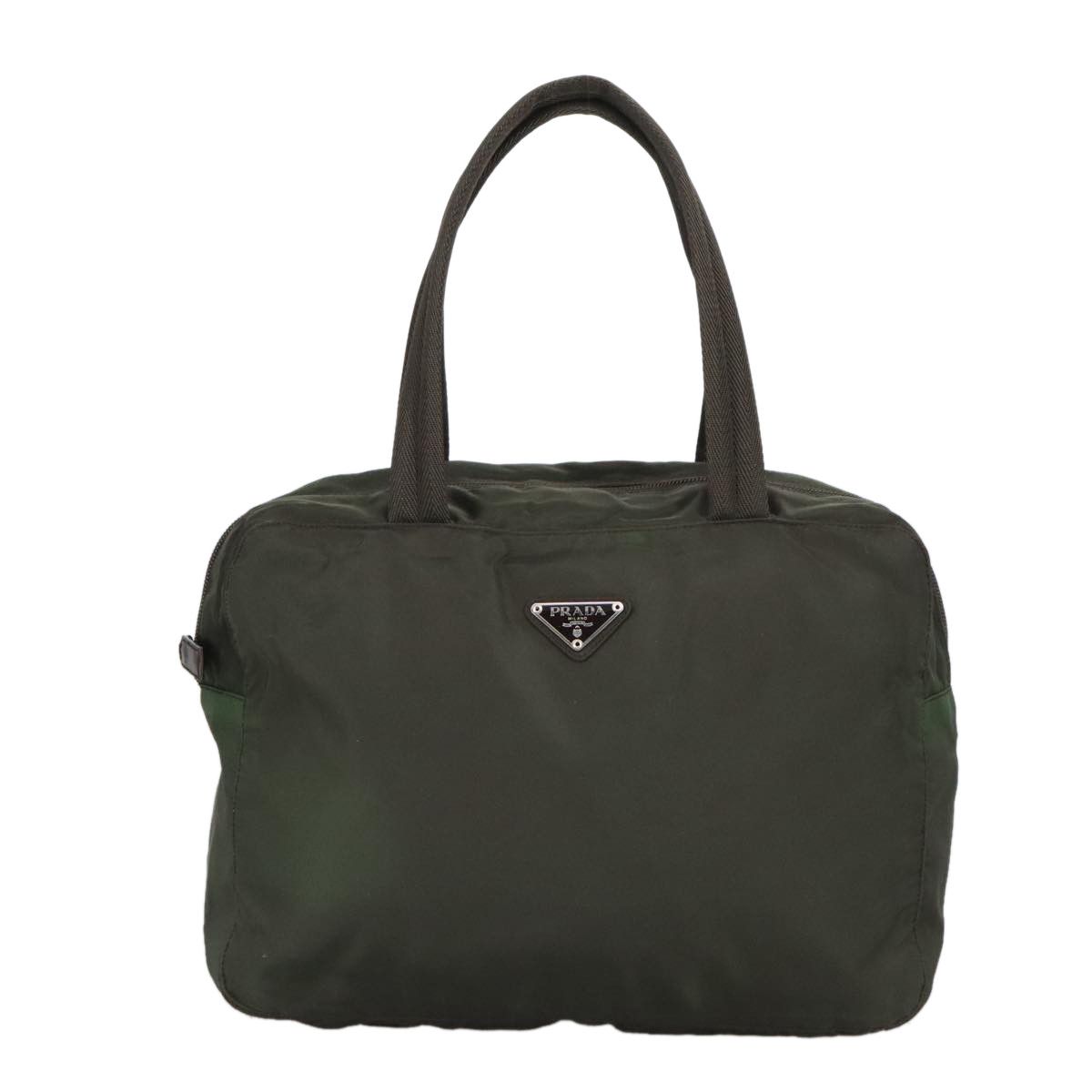 Prada Re-Nylon Khaki Canvas Handbag (Pre-Owned) Size ONE SIZE - 1 Thumbnail