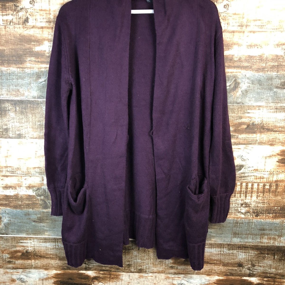 Homespun Knitwear Japan vintage Purple Cardigan Knitwear #A1581 Size US L / EU 52-54 / 3 - 3 Thumbnail