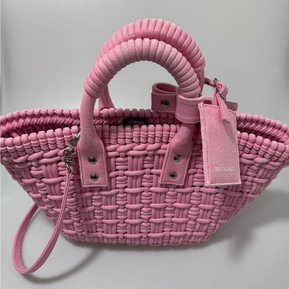 Balenciaga Balenciaga XS Bistro Basket Tote Bag Pink Size ONE SIZE - 2 Thumbnail