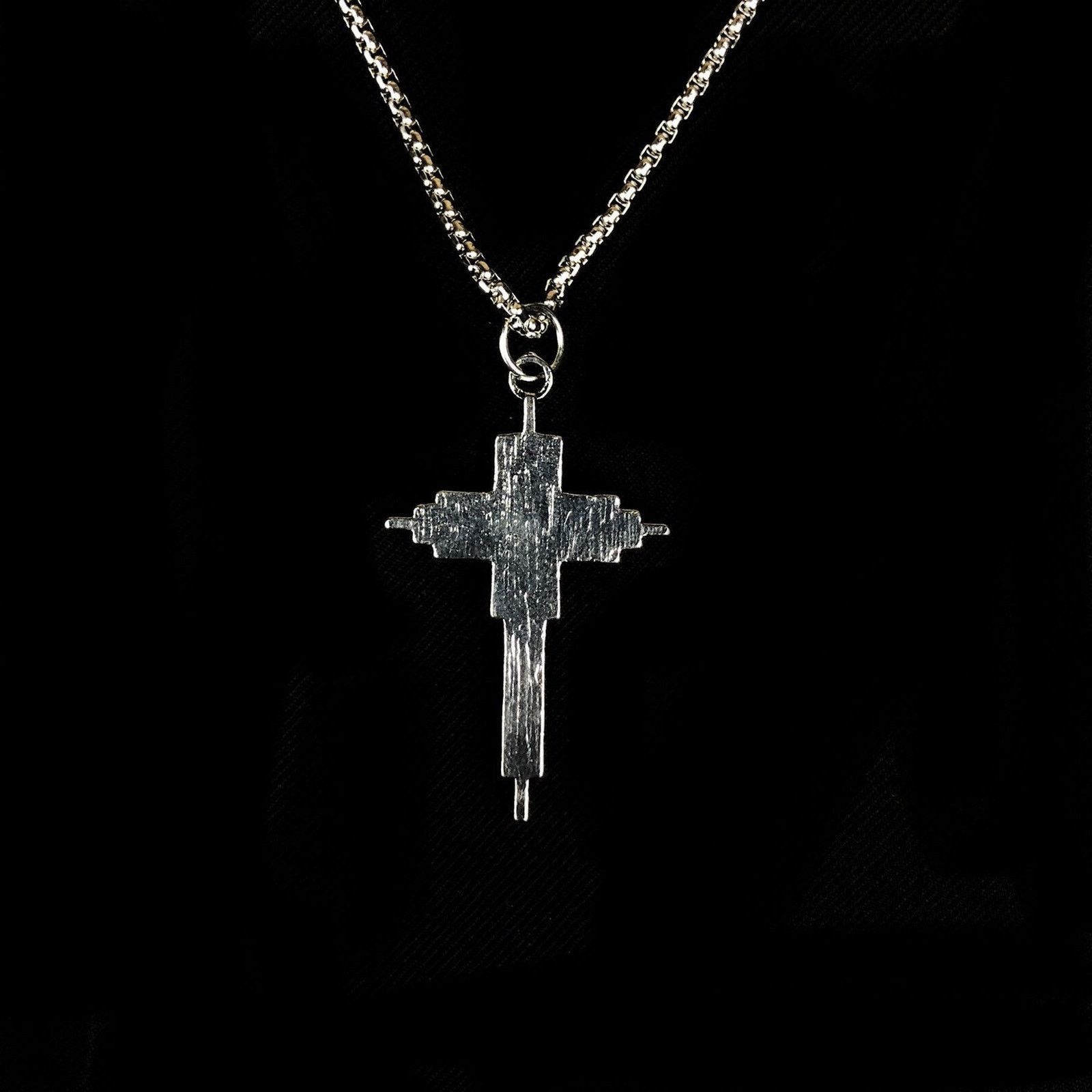 Jewelry Abstract Cross Punk Necklace Chain Size ONE SIZE - 5 Thumbnail