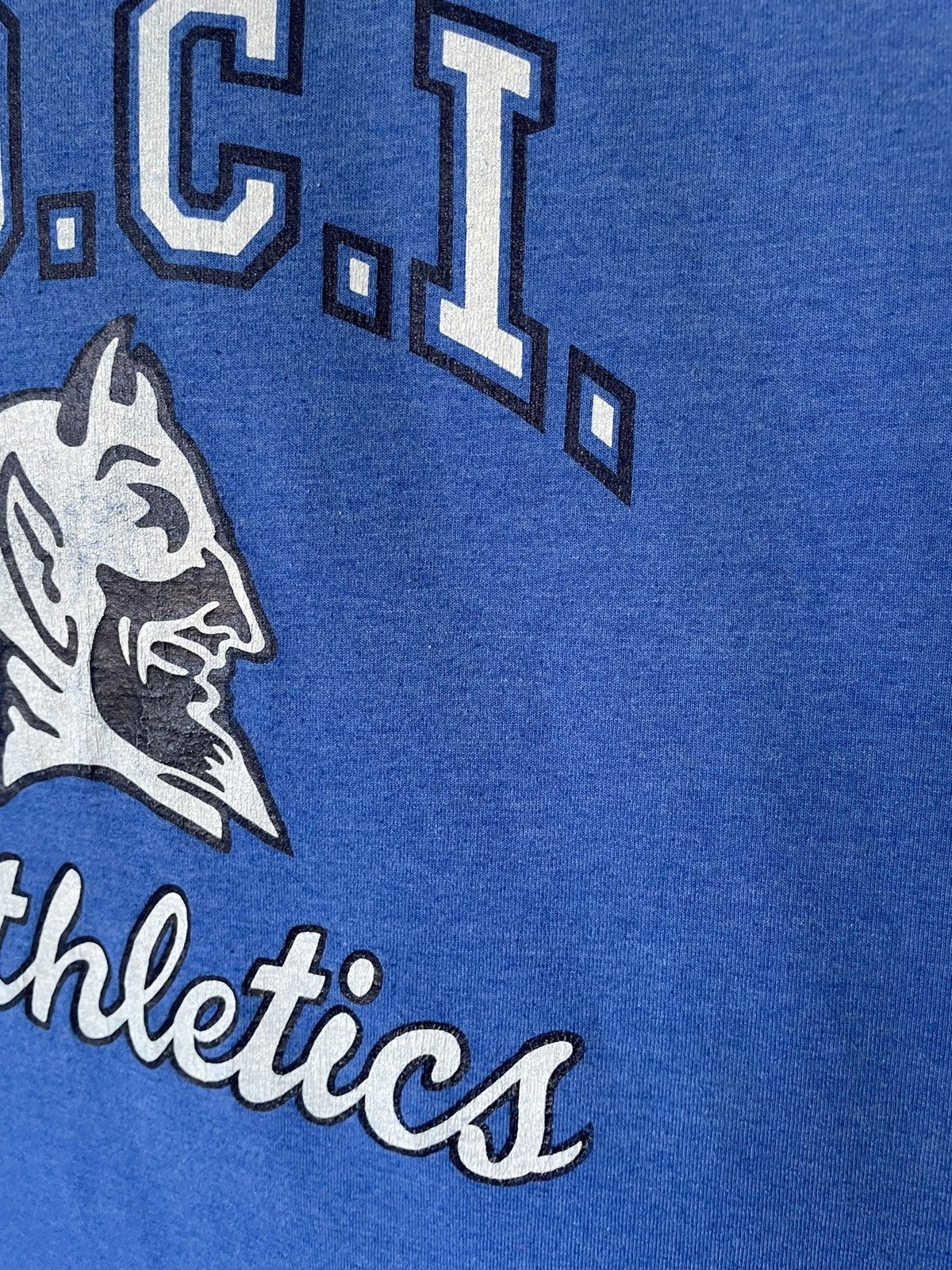 Vintage Vintage 90s Blue Devil PDCI Athletics tee Size US L / EU 52-54 / 3 - 6 Thumbnail