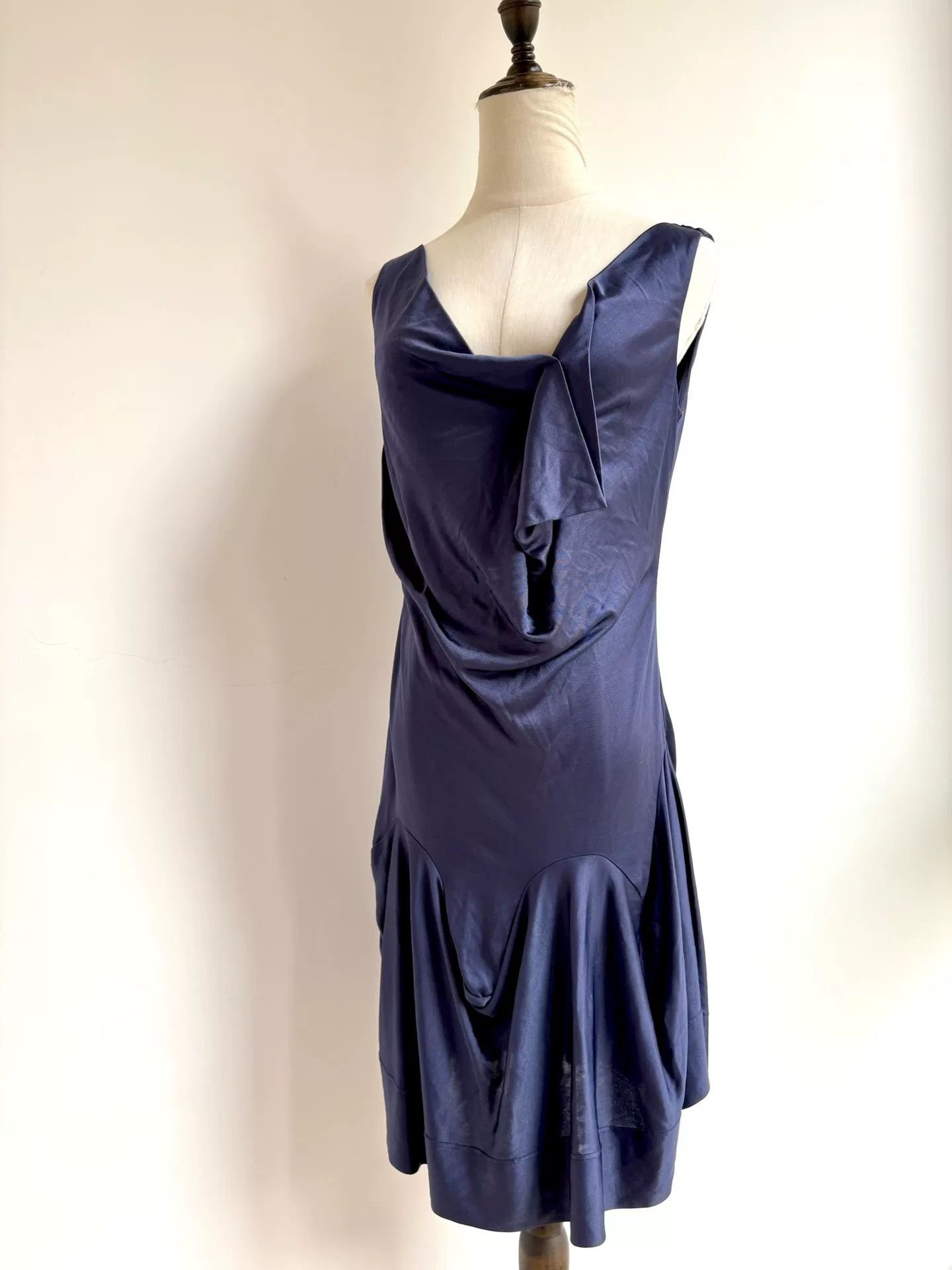 Vivienne Westwood Vivienne Westwood Blue Irregular Sleeveless Dress Size XS / US 0-2 / IT 36-38 - 1 Thumbnail