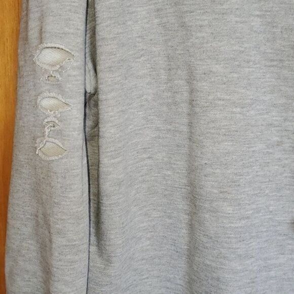 Designer Bala Bala Distressed Grey Raw Edges Unique Vneck with Accent Size XL / US 12-14 / IT 48-50 - 5 Thumbnail