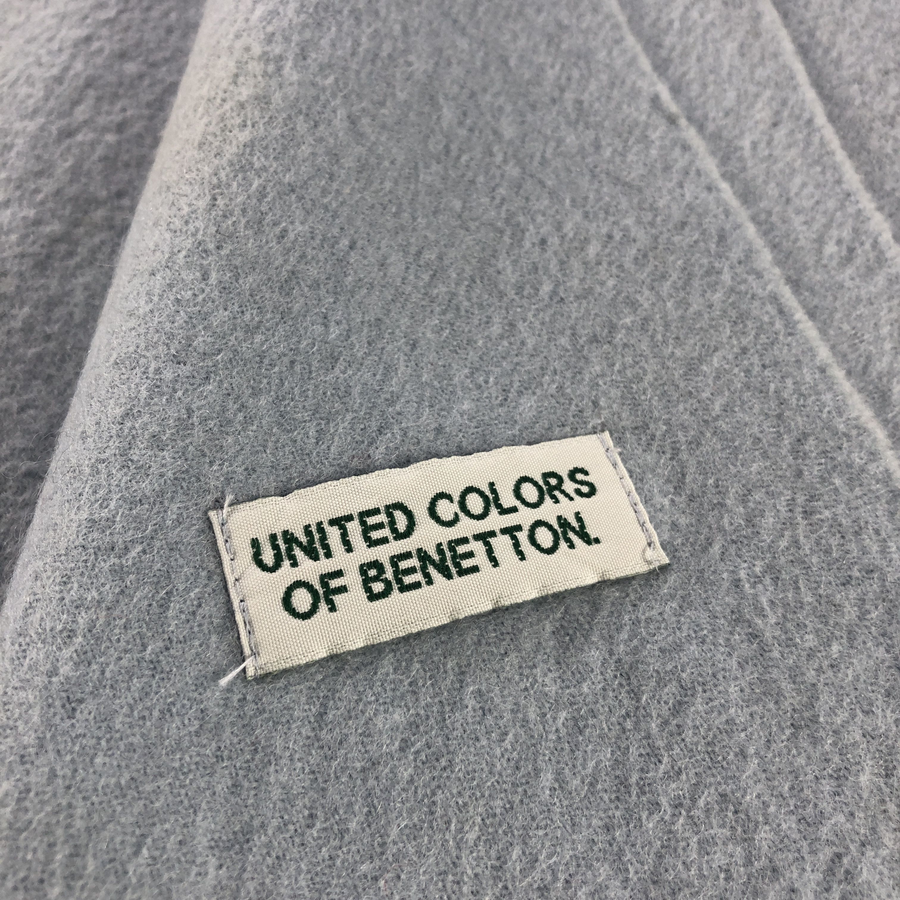 United Colors Of Benetton United Colors of Benetton Wool Scarf Muffler V2874 Size ONE SIZE - 5 Thumbnail