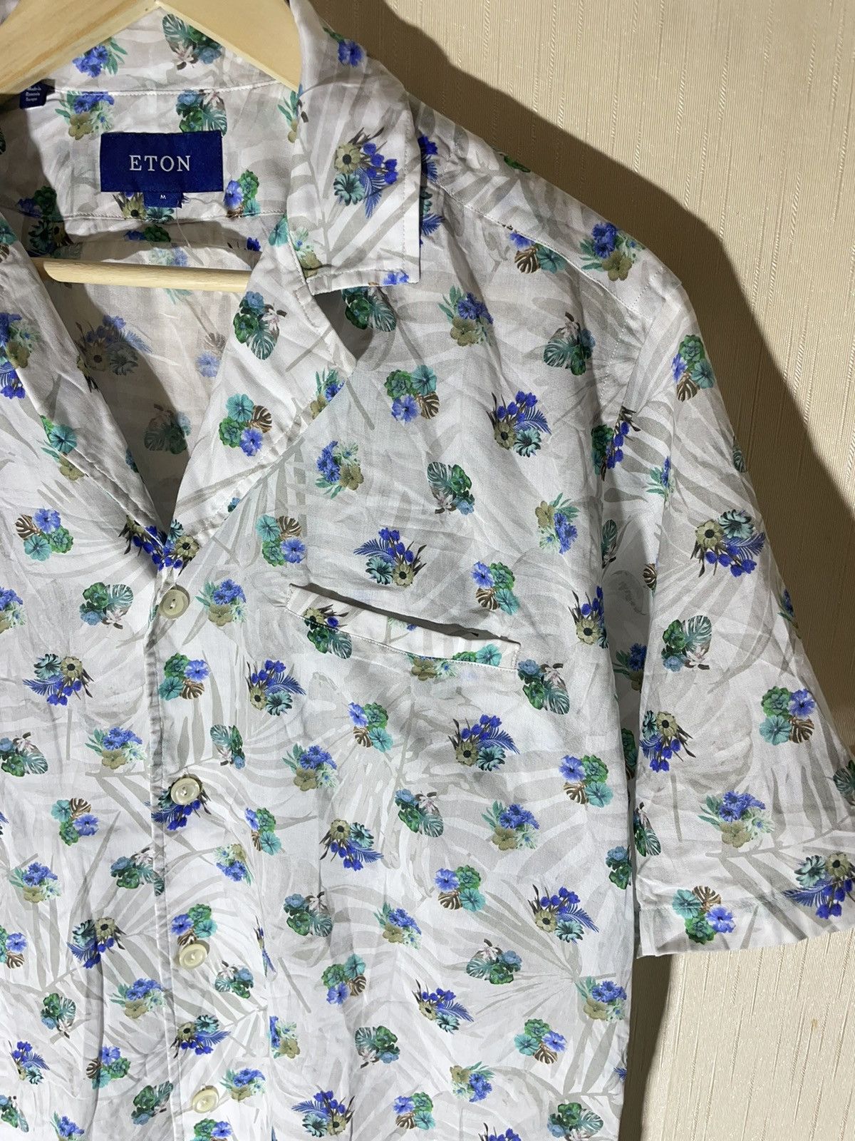 Eton × Vintage Eton Flower printed streetwear shirt Size US M / EU 48-50 / 2 - 2 Thumbnail