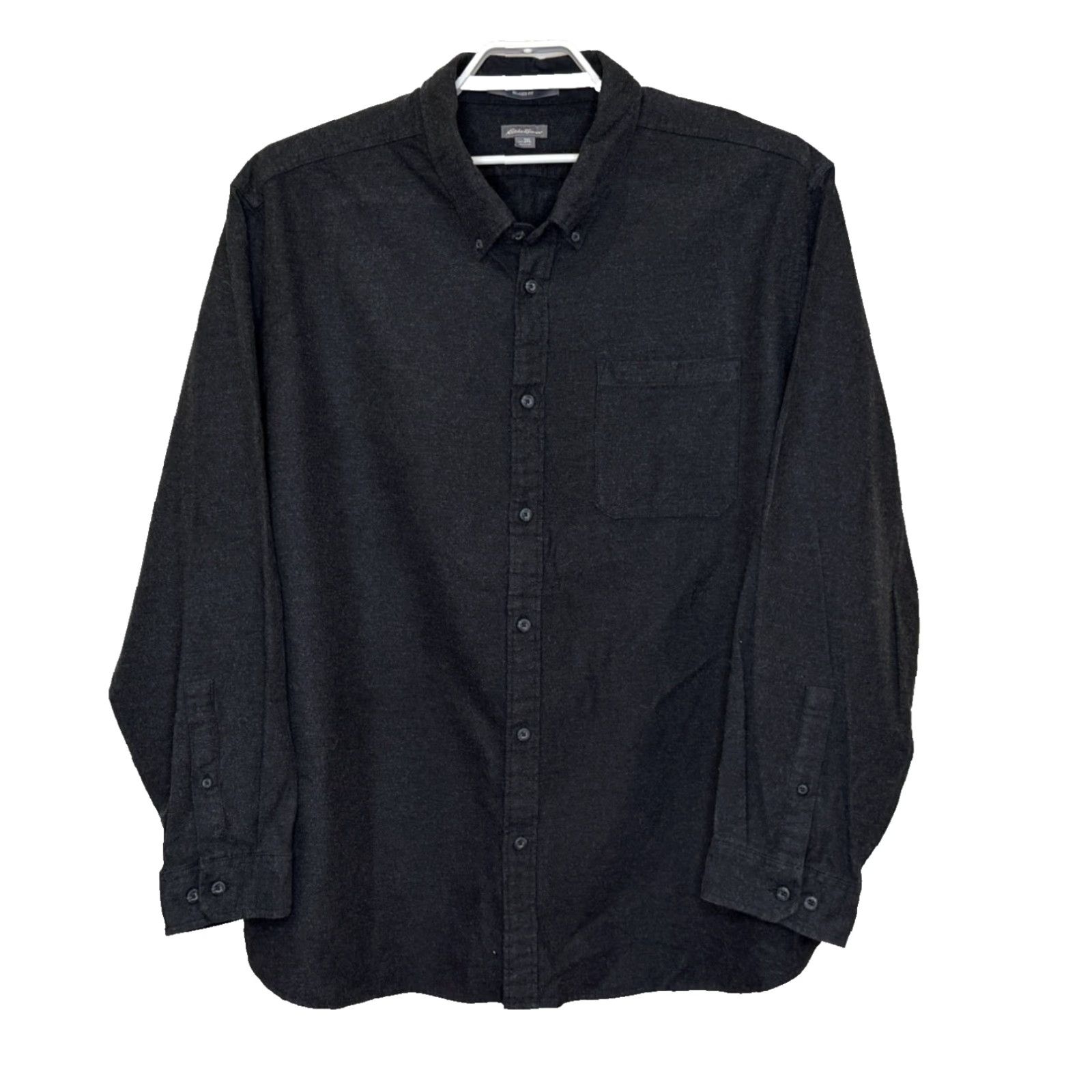Eddie Bauer VINTAGE Eddie Bauer Flannel Button Down Shirt Mens 3XL Charcoal Gray Relaxed Fit Cotton Size US XXL / EU 58 / 5 - 2 Thumbnail