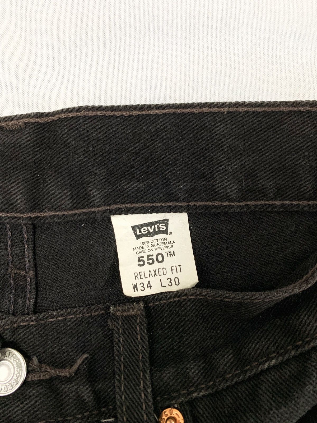 Levi's levis 550 black jeans pant 34x30 Size US 34 / EU 50 - 5 Thumbnail