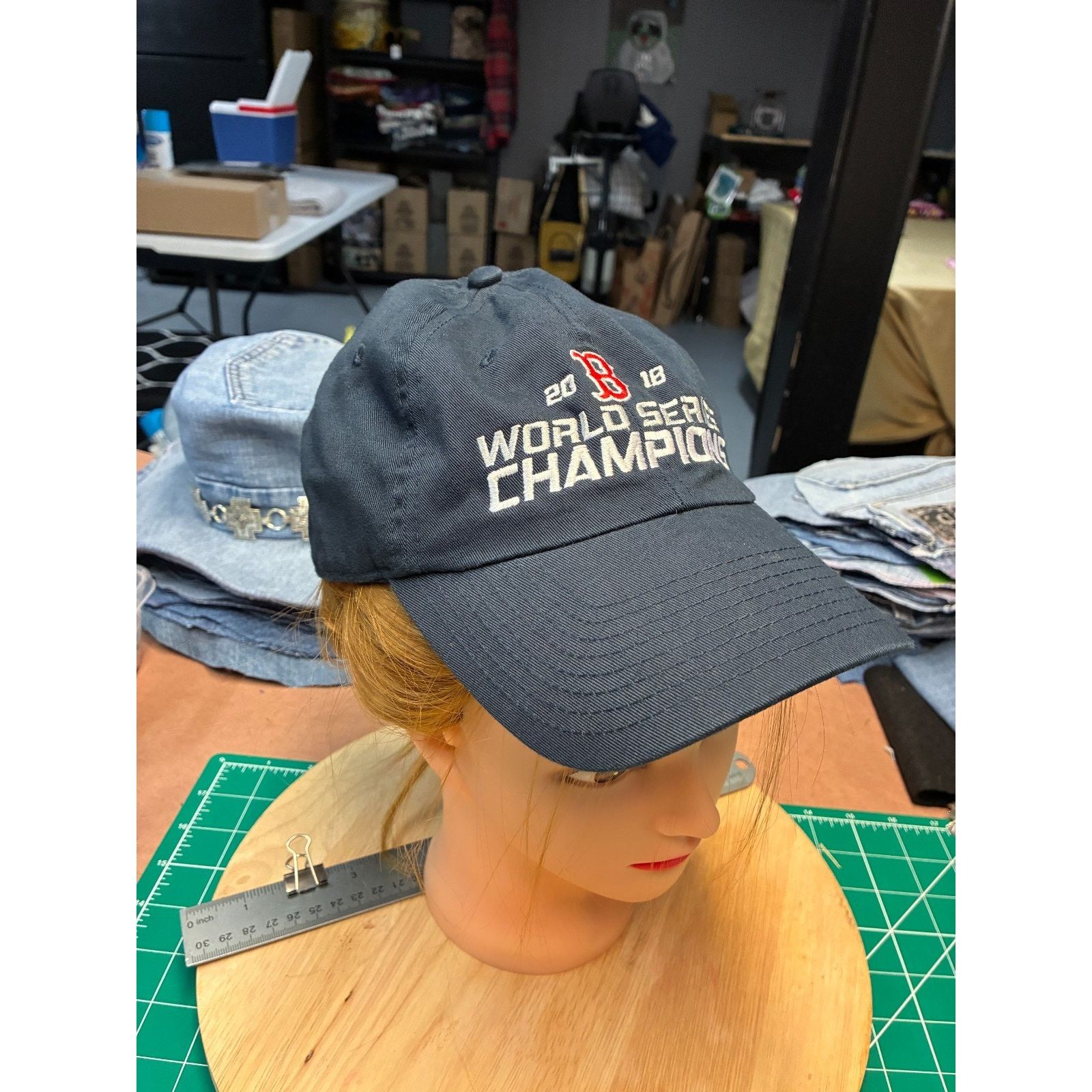 47 Brand Boston Red Sox 2018 World Series Champions Adjustable Hat Size ONE SIZE - 7 Thumbnail