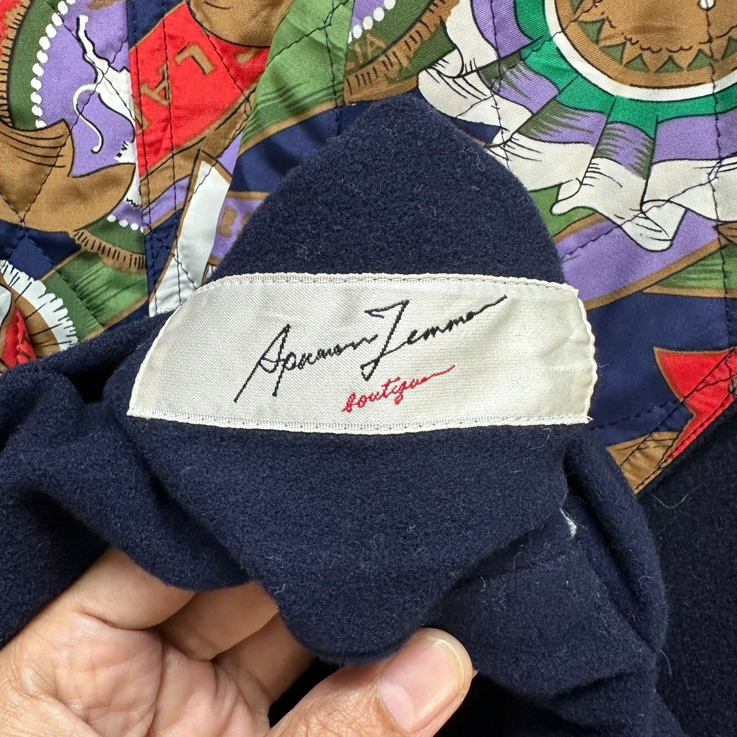Japanese Brand Apuman Zemma Boutique Wool Hoodie Coat #A29-0669 Size L / US 10 / IT 46 - 8 Thumbnail