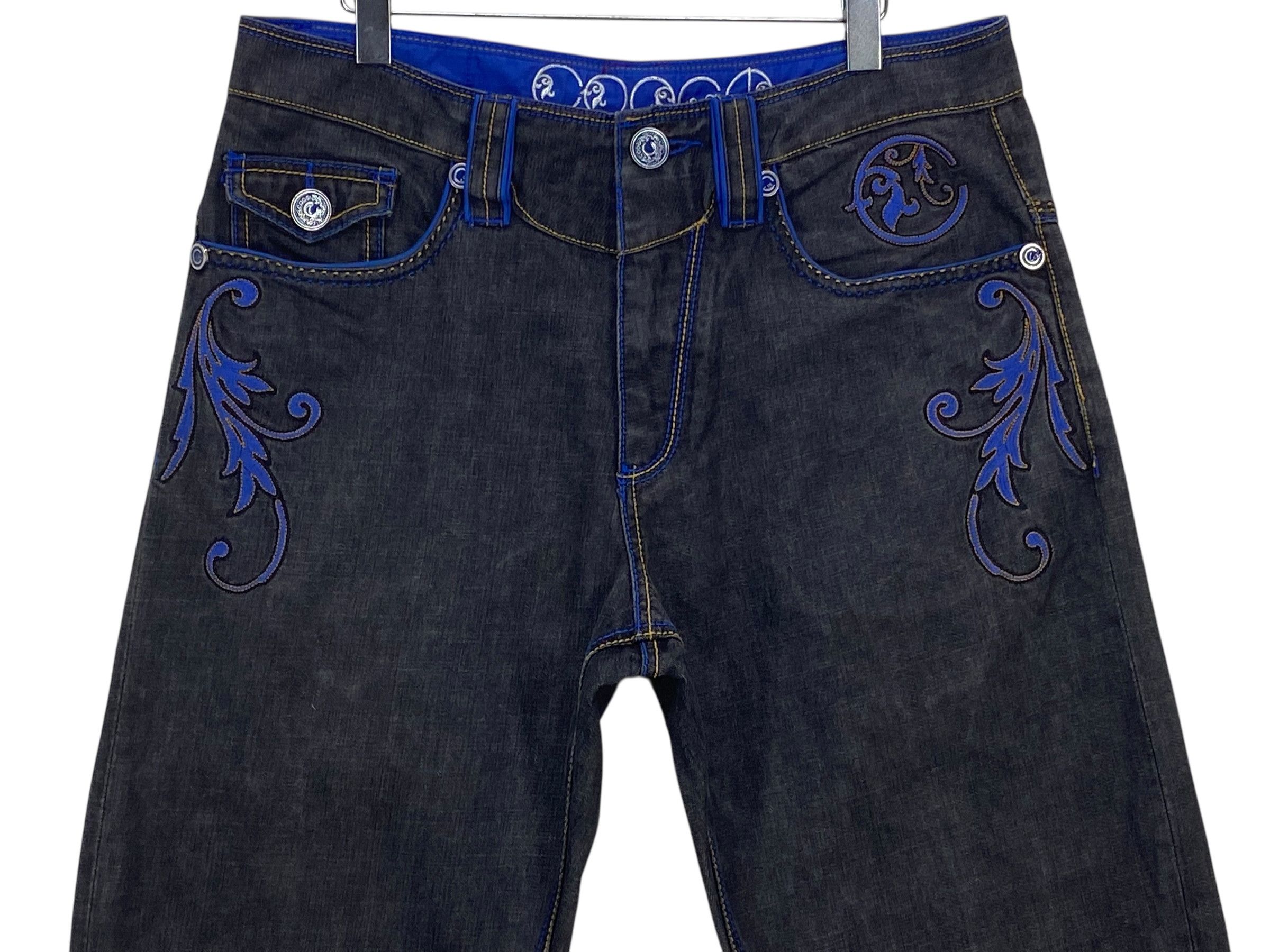 Coogi Coogi Denim Hip Hop Skateboards Baggy Pants Size US 35 - 3 Thumbnail