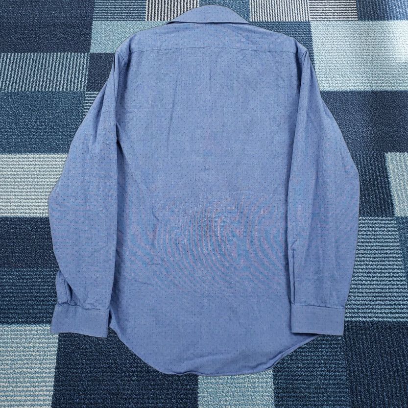 Calvin Klein Calvin Klein Shirt Dress Mens 15.5 Button-Down Blue Slim Fit Long Sleeve Size 42R - 1 Thumbnail