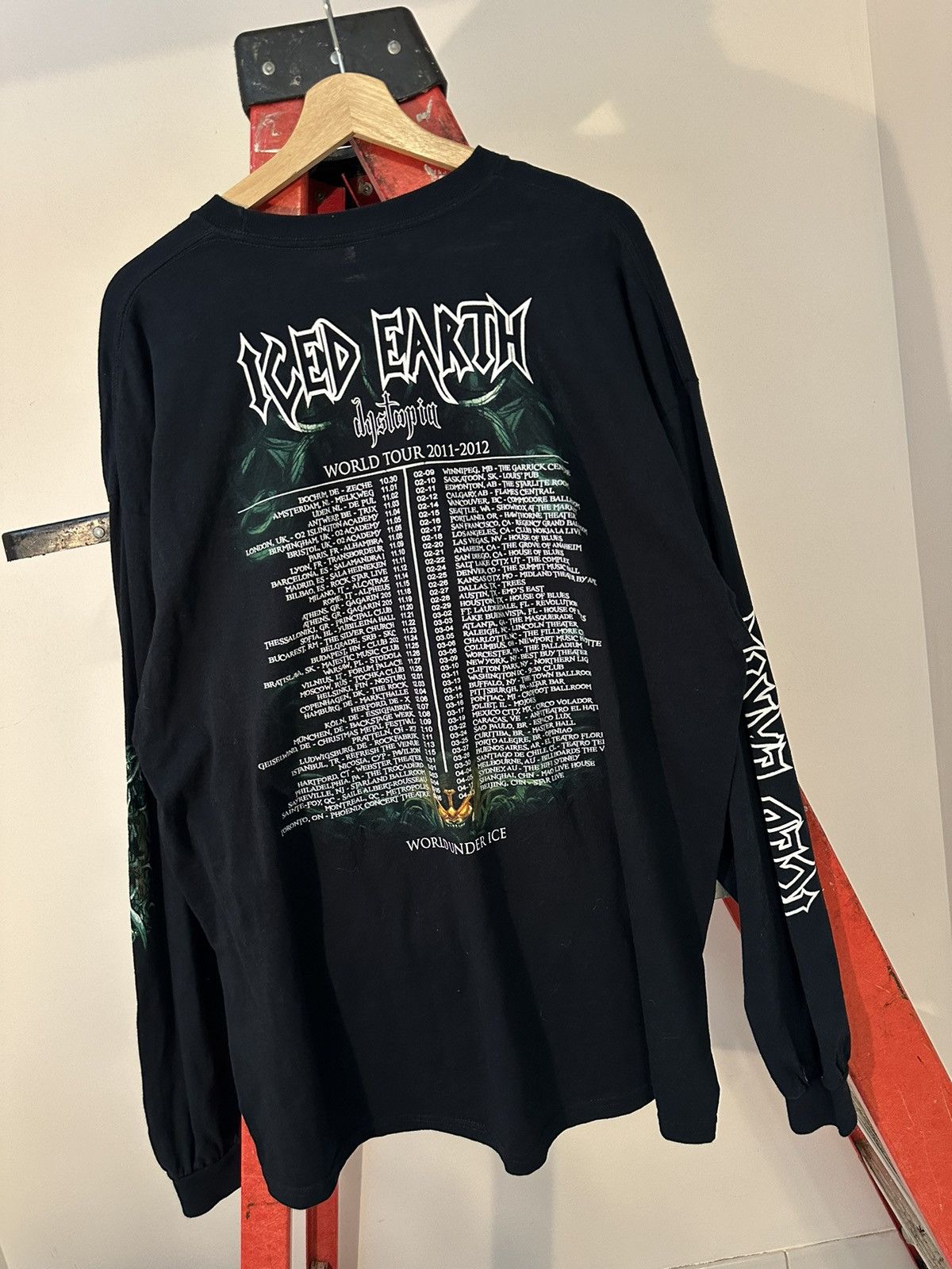 Gildan Iced Earth Dystopia World Tour 2011-2012 Size US XXL / EU 58 / 5 - 3 Thumbnail