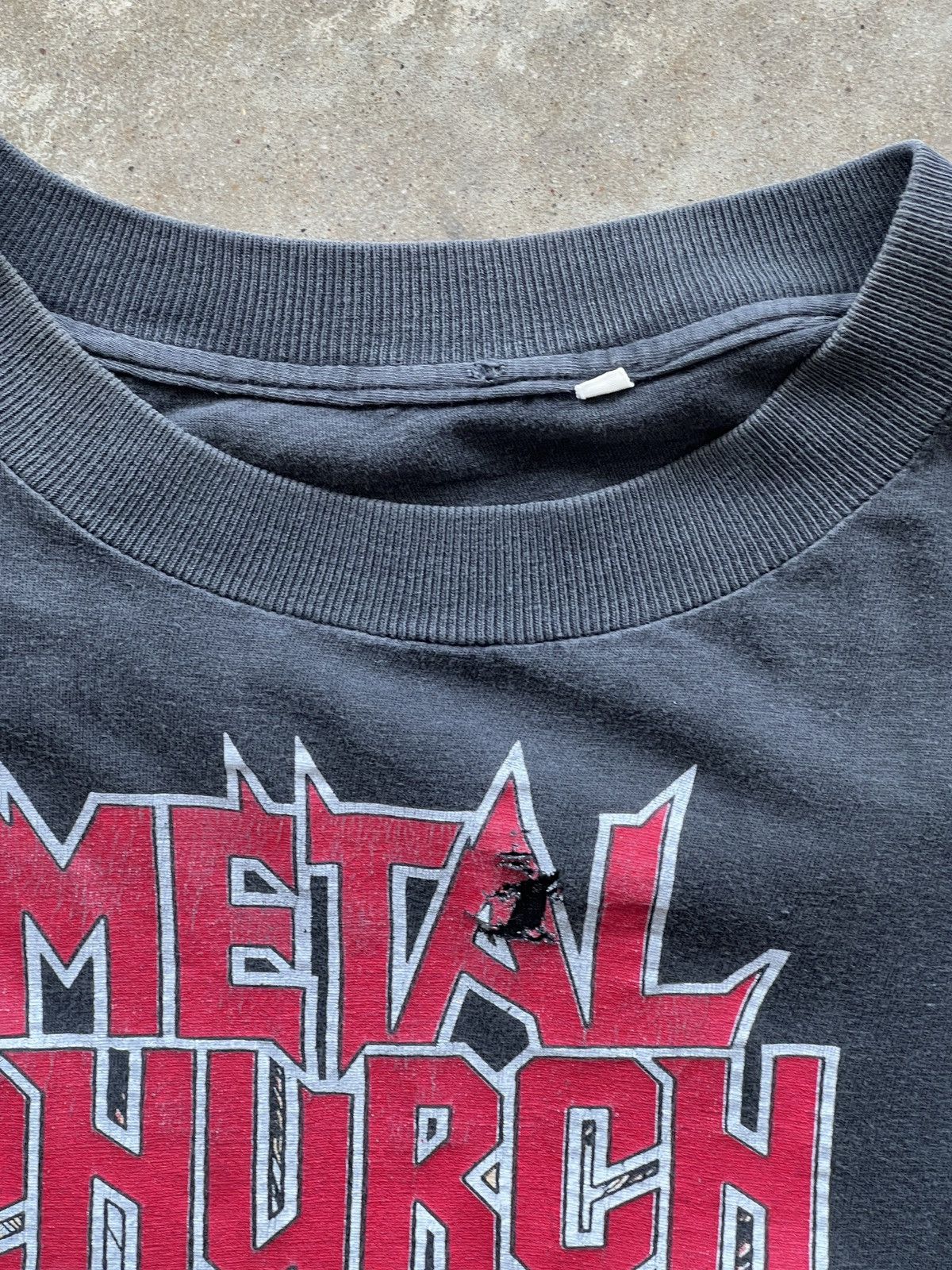 Band Tees Vintage 1989 Metal Church Fake Healer Tee Large Size US L / EU 52-54 / 3 - 7 Thumbnail