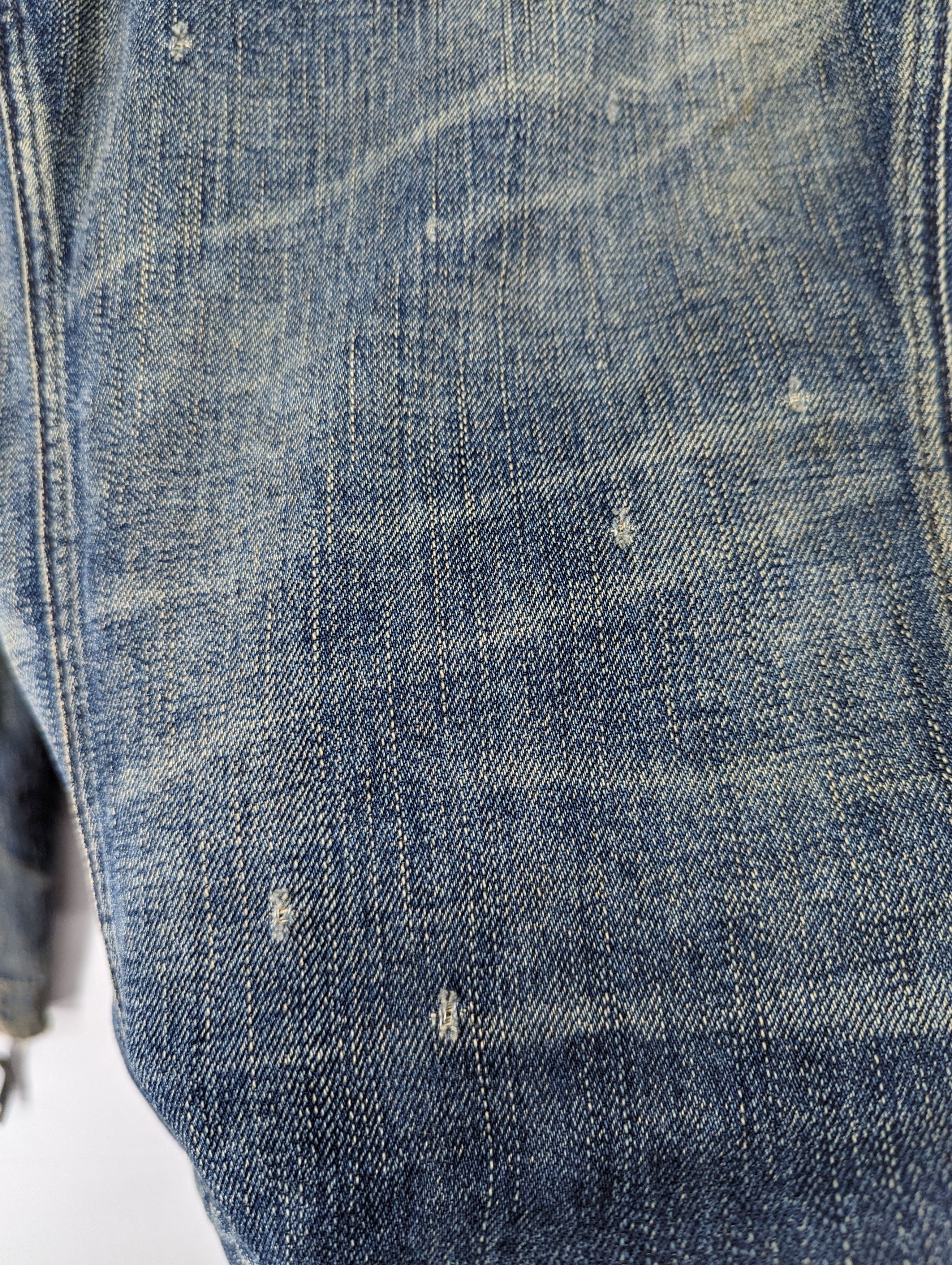 Levi's Vintage Levis Dirty Blue Distressed Denim Jacket Size US M / EU 48-50 / 2 - 19 Thumbnail