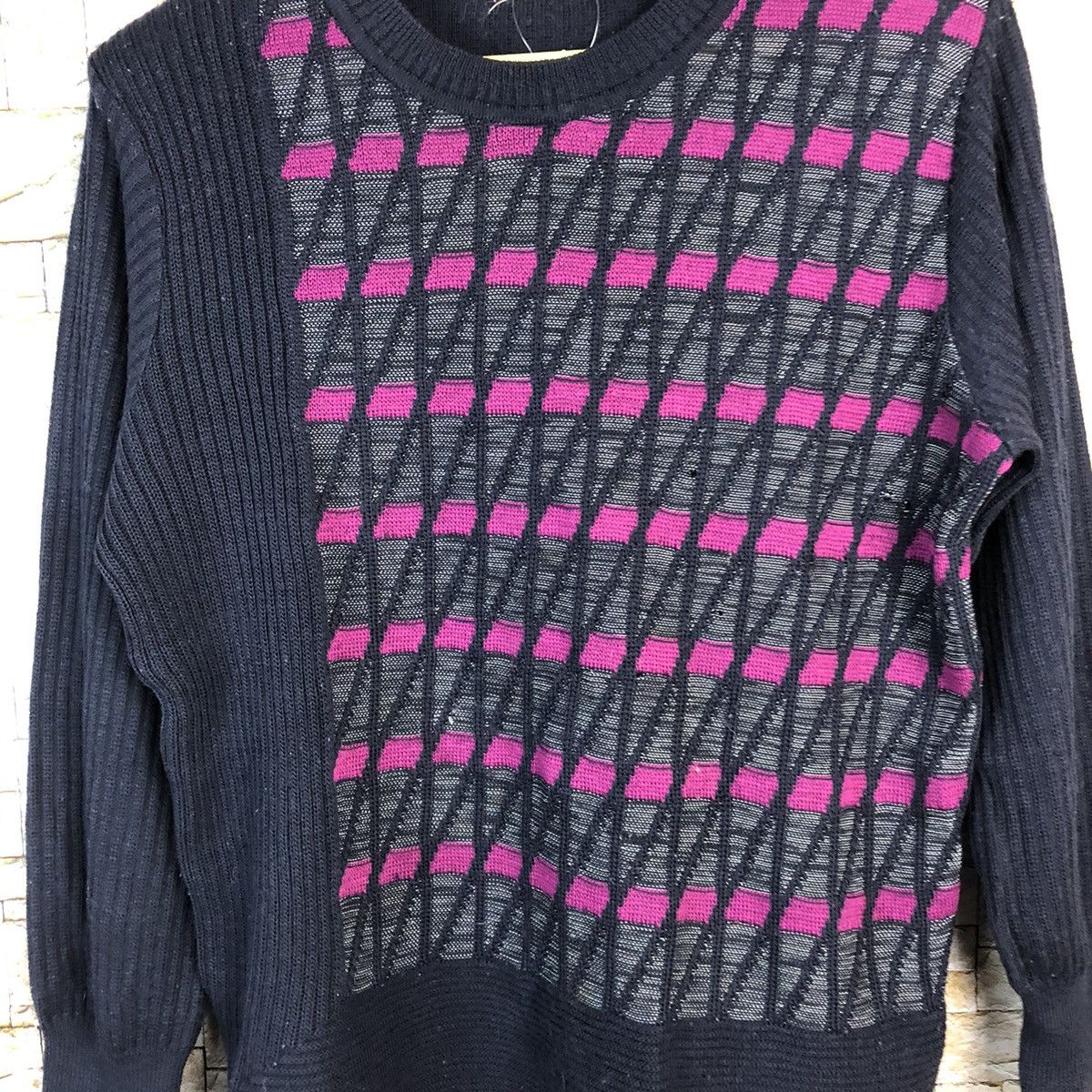 Homespun Knitwear × Japanese Brand Qurante Cingars Dark Blue Knitwear #A658 Size M / US 6-8 / IT 42-44 - 9 Thumbnail