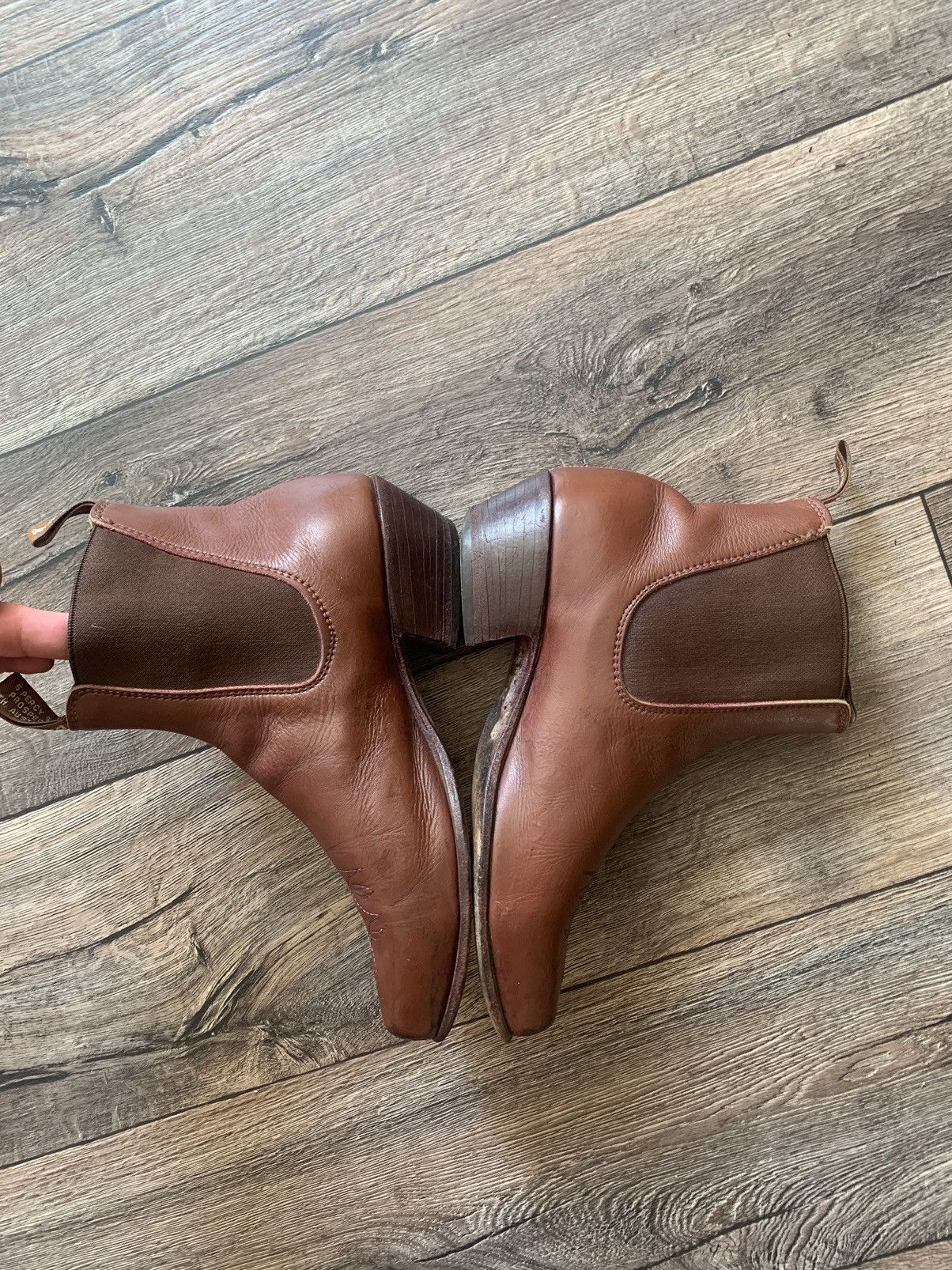R.M. Williams × Vintage R.M. Williams Men’s Brown Leather Western Cowboy Boots Size US 7.5 / EU 40-41 - 6 Thumbnail
