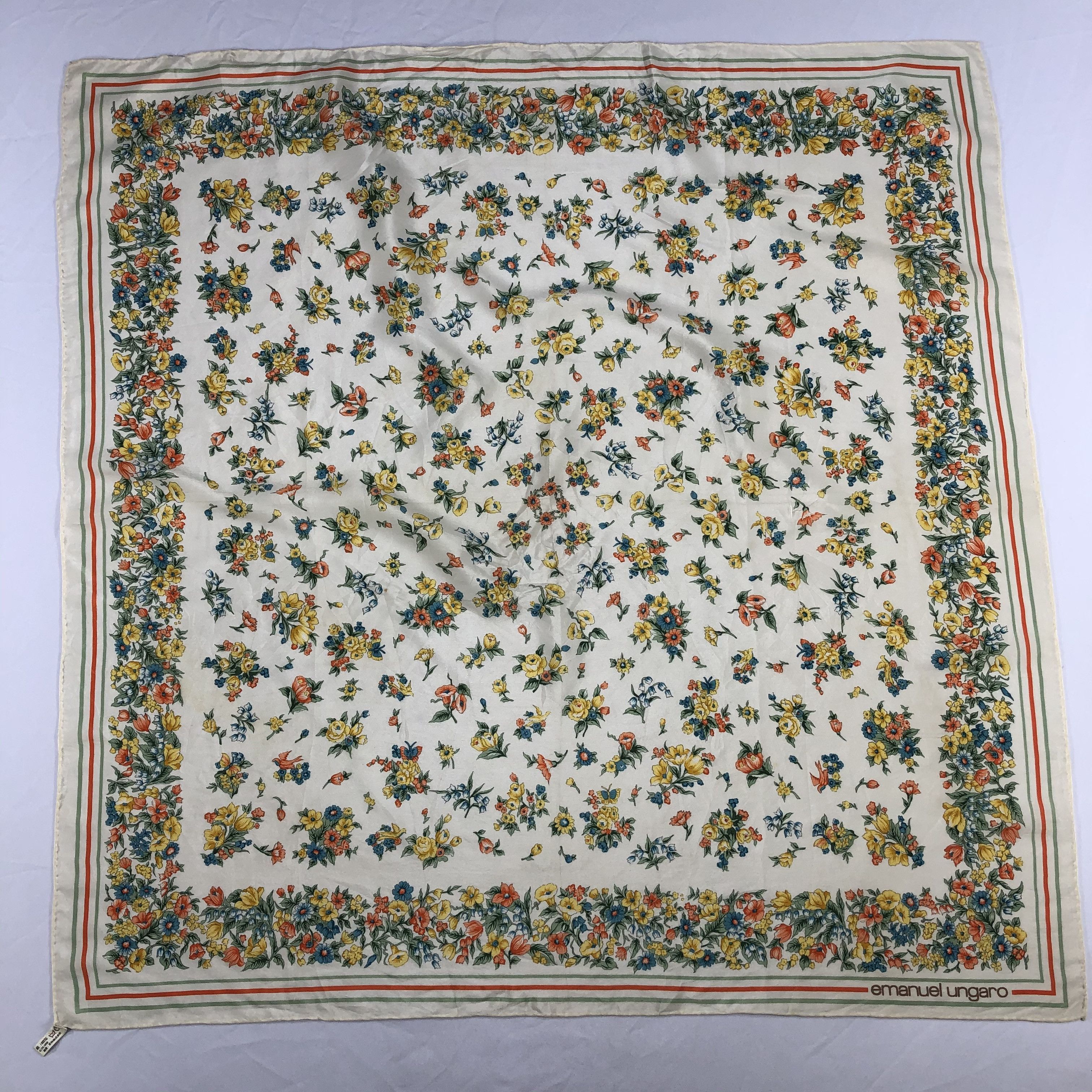 Emanuel Ungaro Vintage Emanuel Ungaro Silk Scarf Size ONE SIZE - 2 Thumbnail