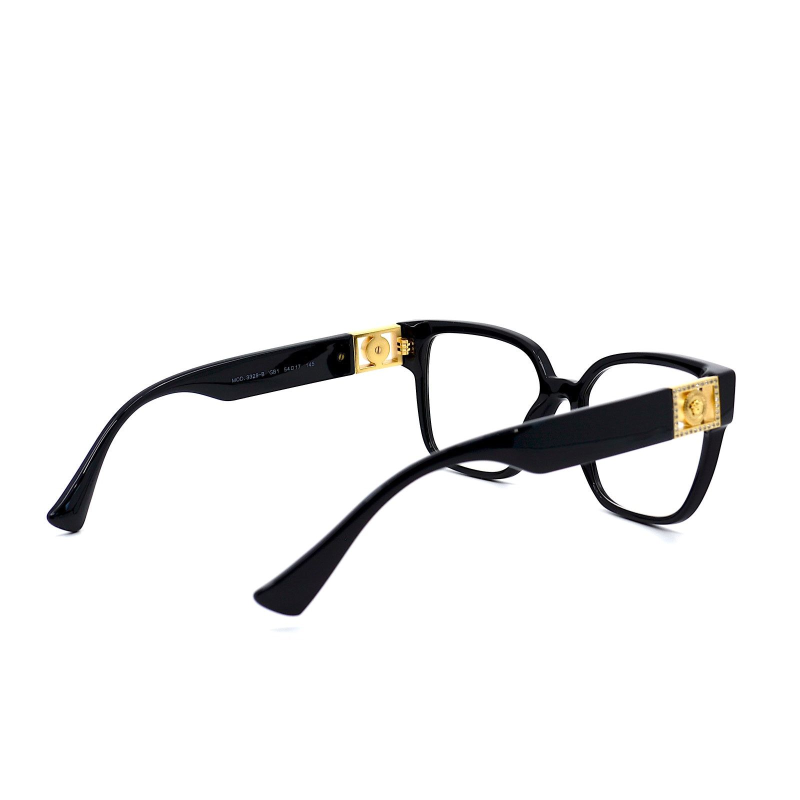 Versace NEW VERSACE VE3329B GB1 BLACK AUTHENTIC EYEGLASSES FRAME Size ONE SIZE - 8 Thumbnail