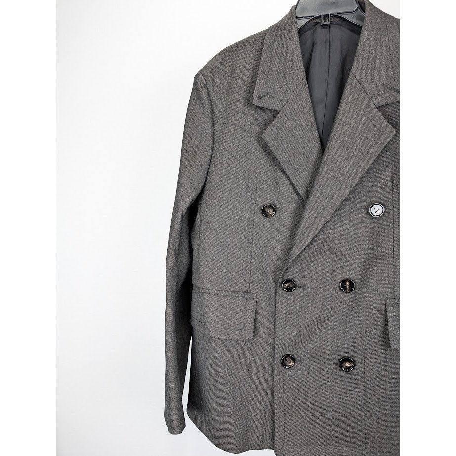 Bottega Veneta o1rshd1 Technical Wool Jacket in Brown/Grey/Black Size US L / EU 52-54 / 3 - 5 Thumbnail