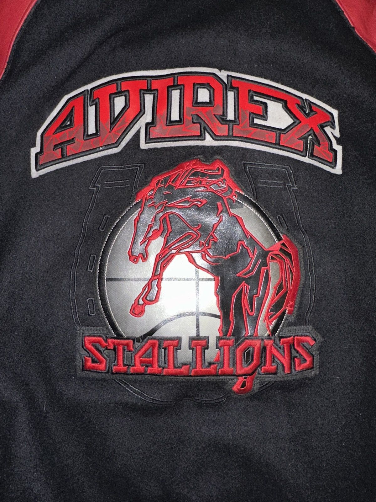 Avirex AVIREX STALLION LEATHER VARSITY JACKET PLAYBOI CARTI SZ 5XL Size US XXL / EU 58 / 5 - 3 Thumbnail