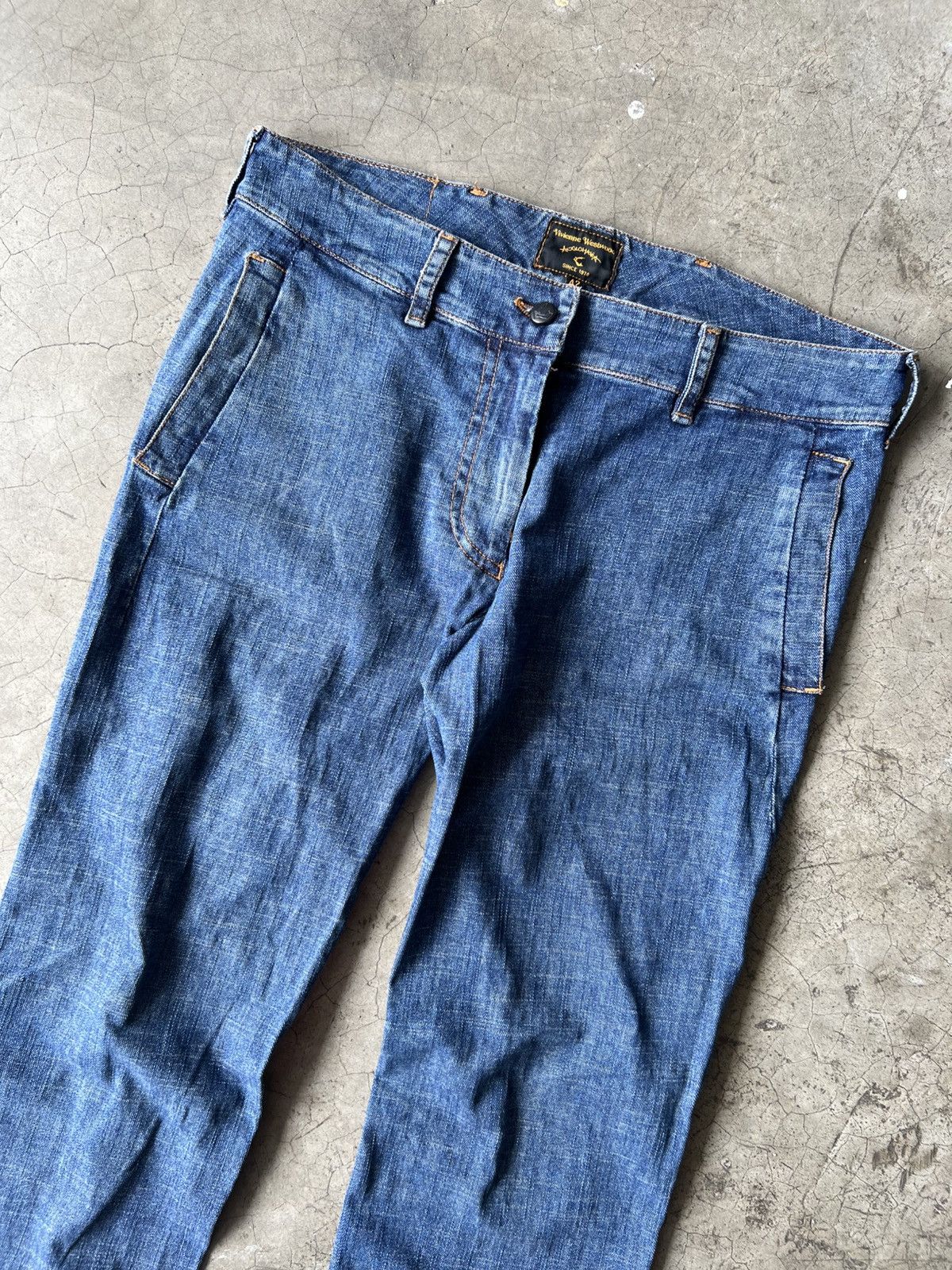 Vivienne Westwood Vivienne Westwood Anglomania - “Pirate” Spiral Flared Jeans Size 28" / US 6 / IT 42 - 2 Thumbnail