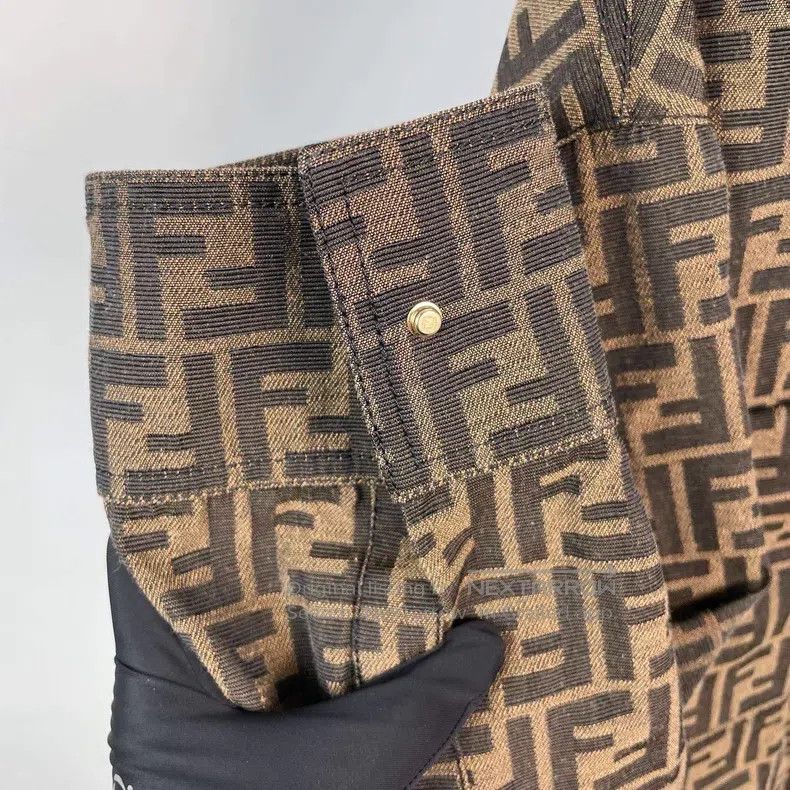 Fendi Fendi Monogram Print Jacket, Brown Size S / US 4 / IT 40 - 3 Thumbnail