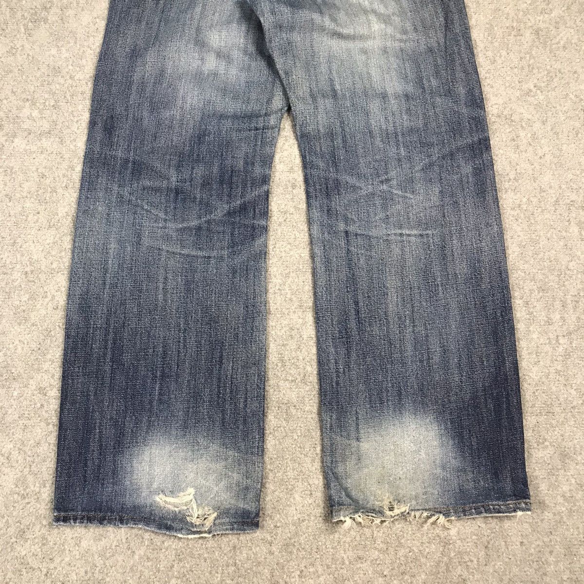 Japanese Brand GOLD RUSH DISTRESSED BAGGY DENIM PANTS Size US 28 / EU 44 - 9 Thumbnail