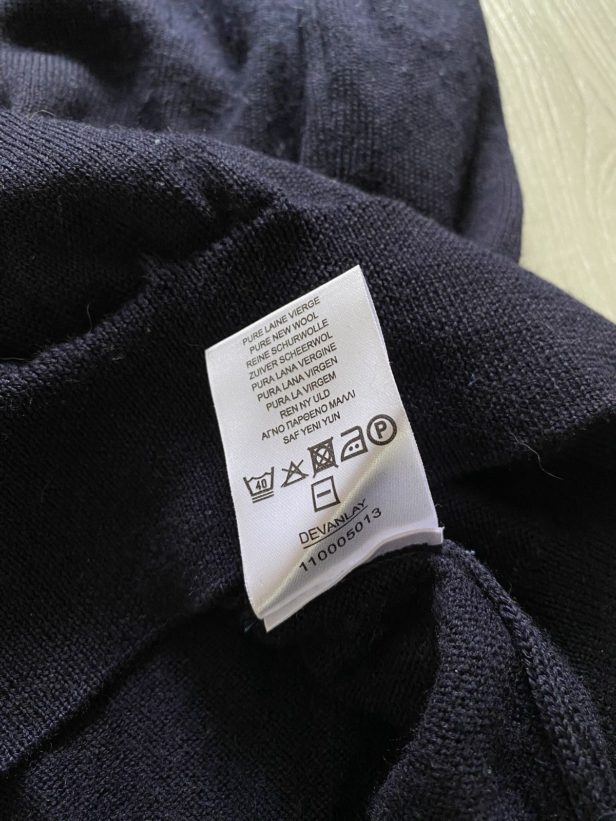 Lacoste Lacoste Vintage Knit Sweater Navy Colour Basic Logo Size US L / EU 52-54 / 3 - 4 Thumbnail