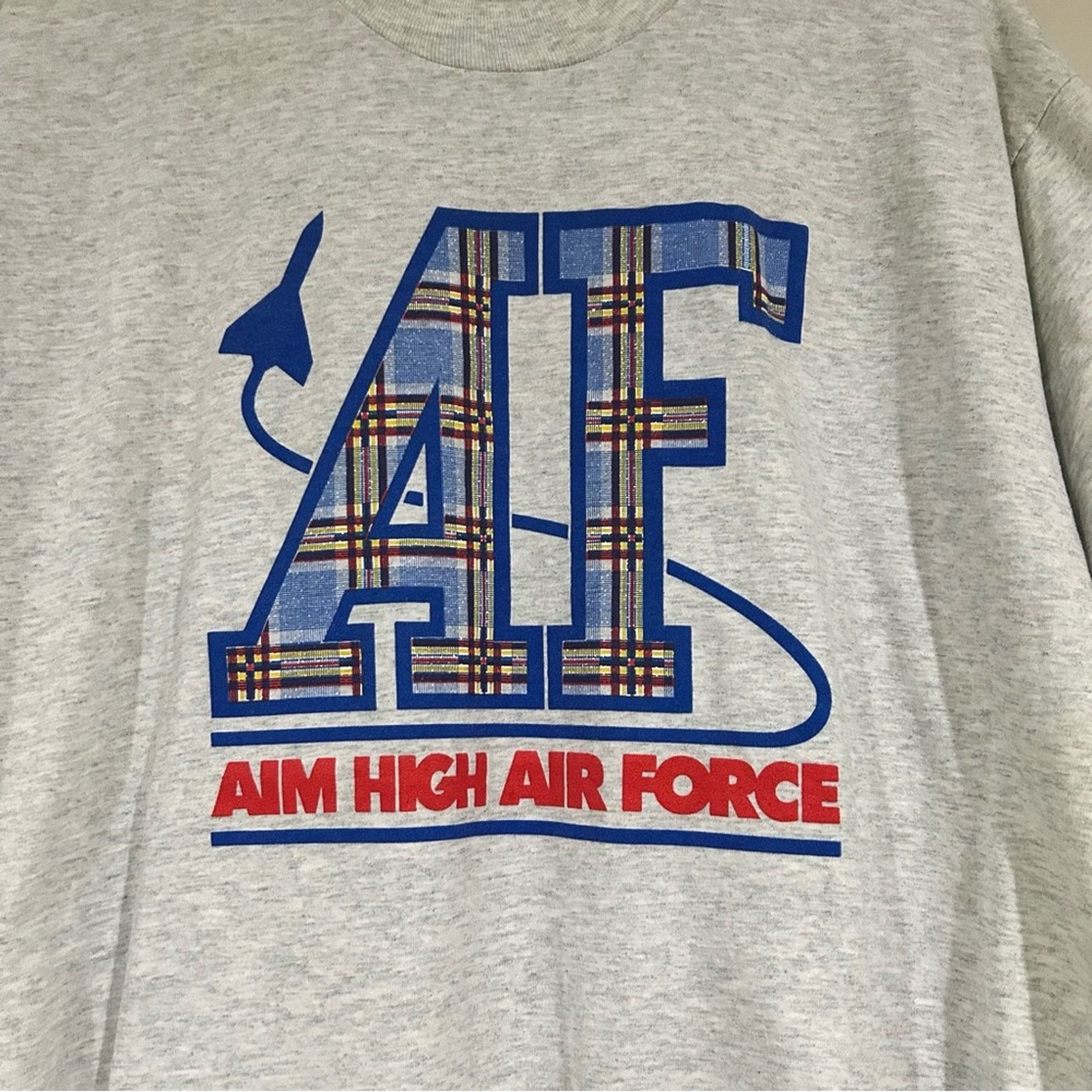 Fruit Of The Loom Vintage Air Force Aim High Shirt Size US L / EU 52-54 / 3 - 2 Thumbnail