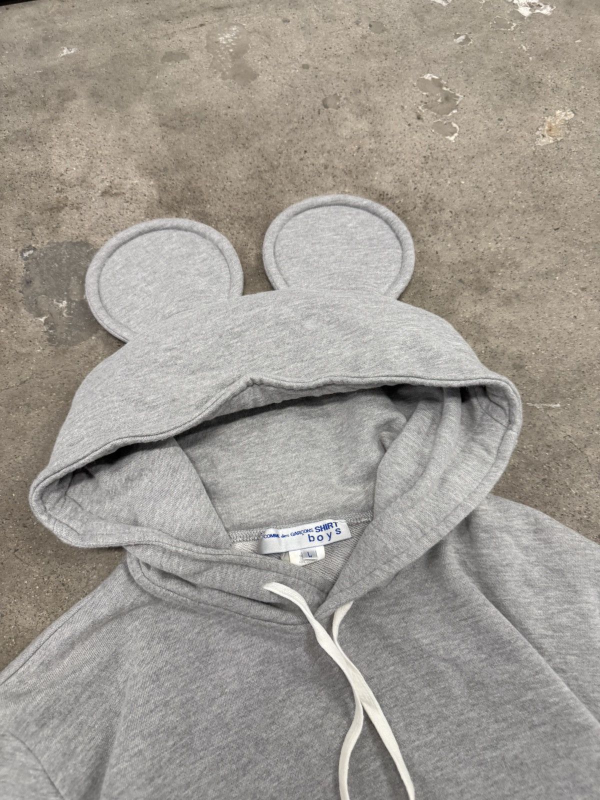 Comme des Garcons × Comme des Garcons SHIRT × Japanese Brand COMME DES GARCON MOUSE EARS RARE HOODIE Size US M / EU 48-50 / 2 - 3 Thumbnail