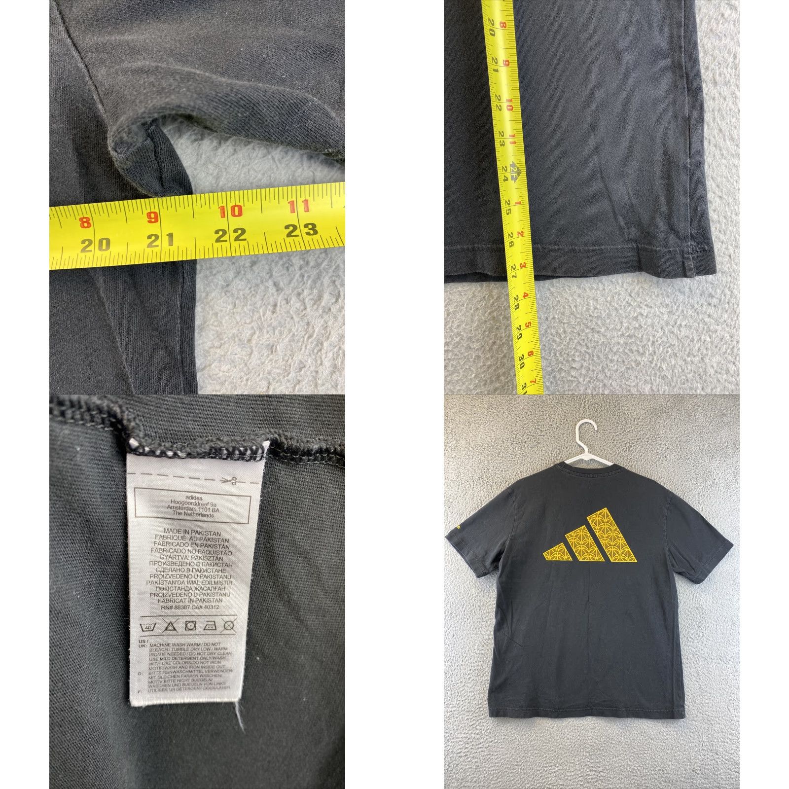 Adidas Adidas Men's M T-Shirt Black Graphic Logo Short Sleeve Casual Athleisure 90s Style Size US M / EU 48-50 / 2 - 8 Thumbnail