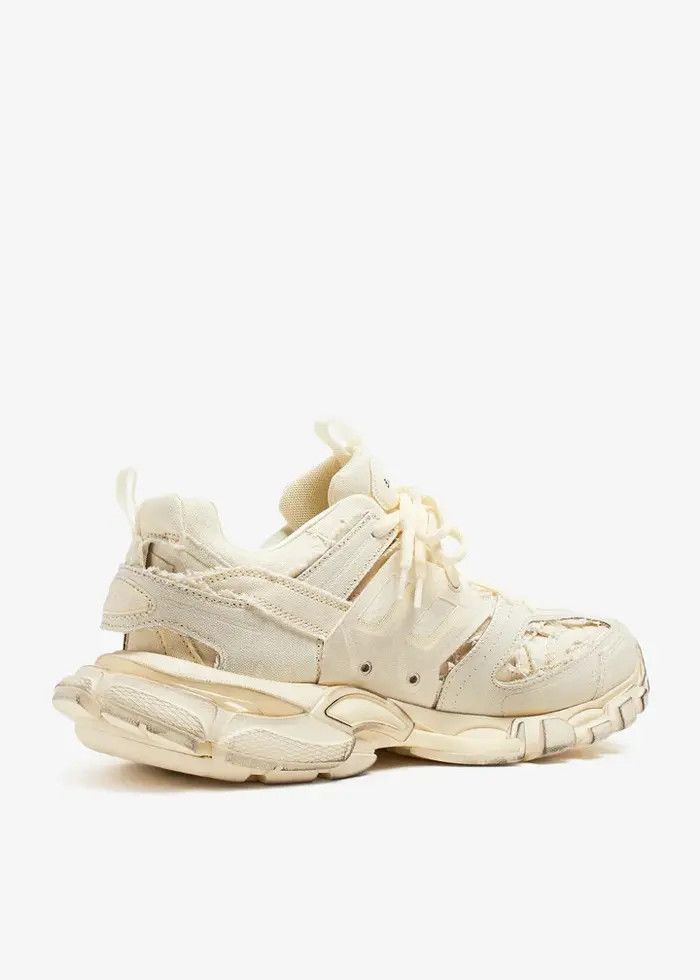 Balenciaga o1w1db10226 Track Sneakers Canvas In Beige Size US 14 / EU 47 - 4 Thumbnail