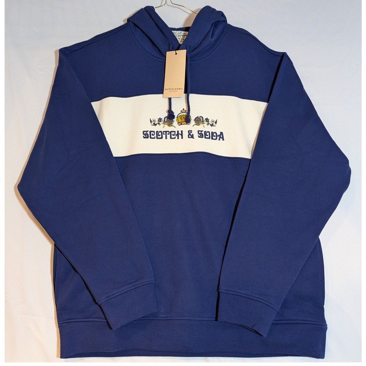 Scotch & Soda Scotch & Soda Embroidered Relaxed Fit Fleece Evening Skies Size US XL / EU 56 / 4 - 1 Thumbnail
