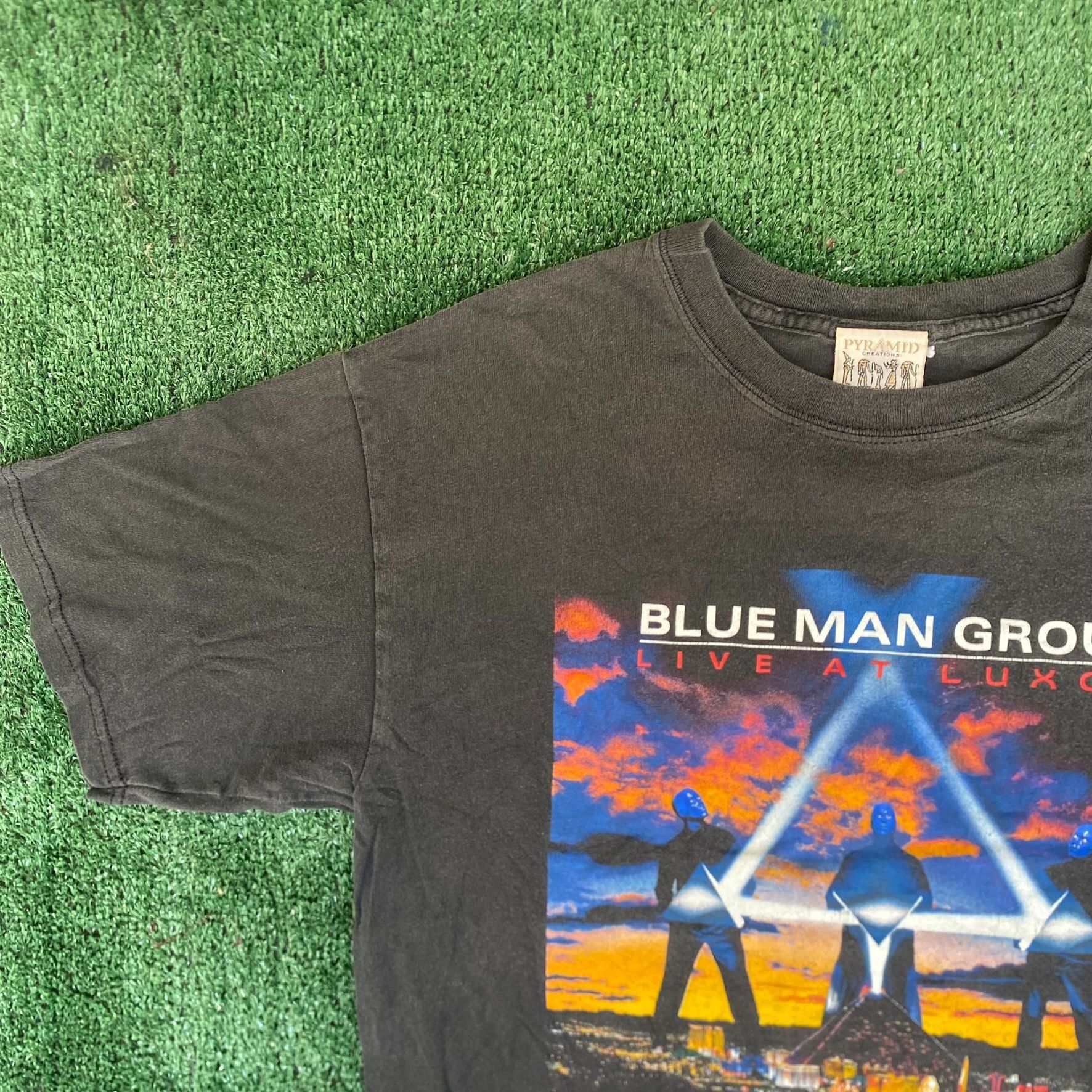 Band Tees Vintage Y2K Blue Man Group Shirt Black Las Vegas Band Tee Size US L / EU 52-54 / 3 - 2 Thumbnail