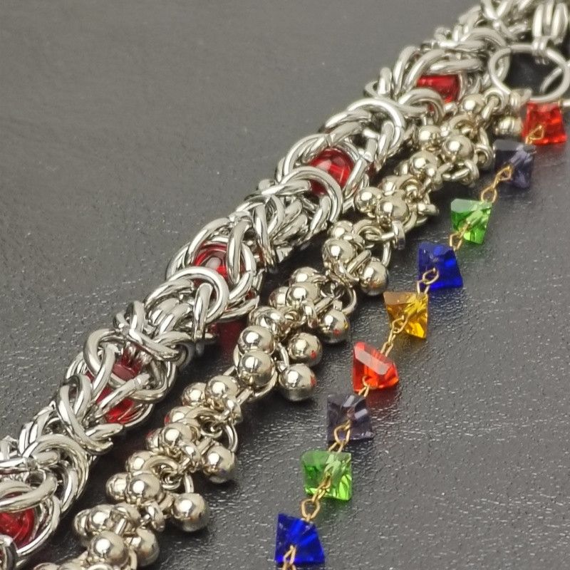 Japanese Brand × Vintage Flame Gemstone The Earth Bead Keel Paint Chain Size ONE SIZE - 4 Thumbnail