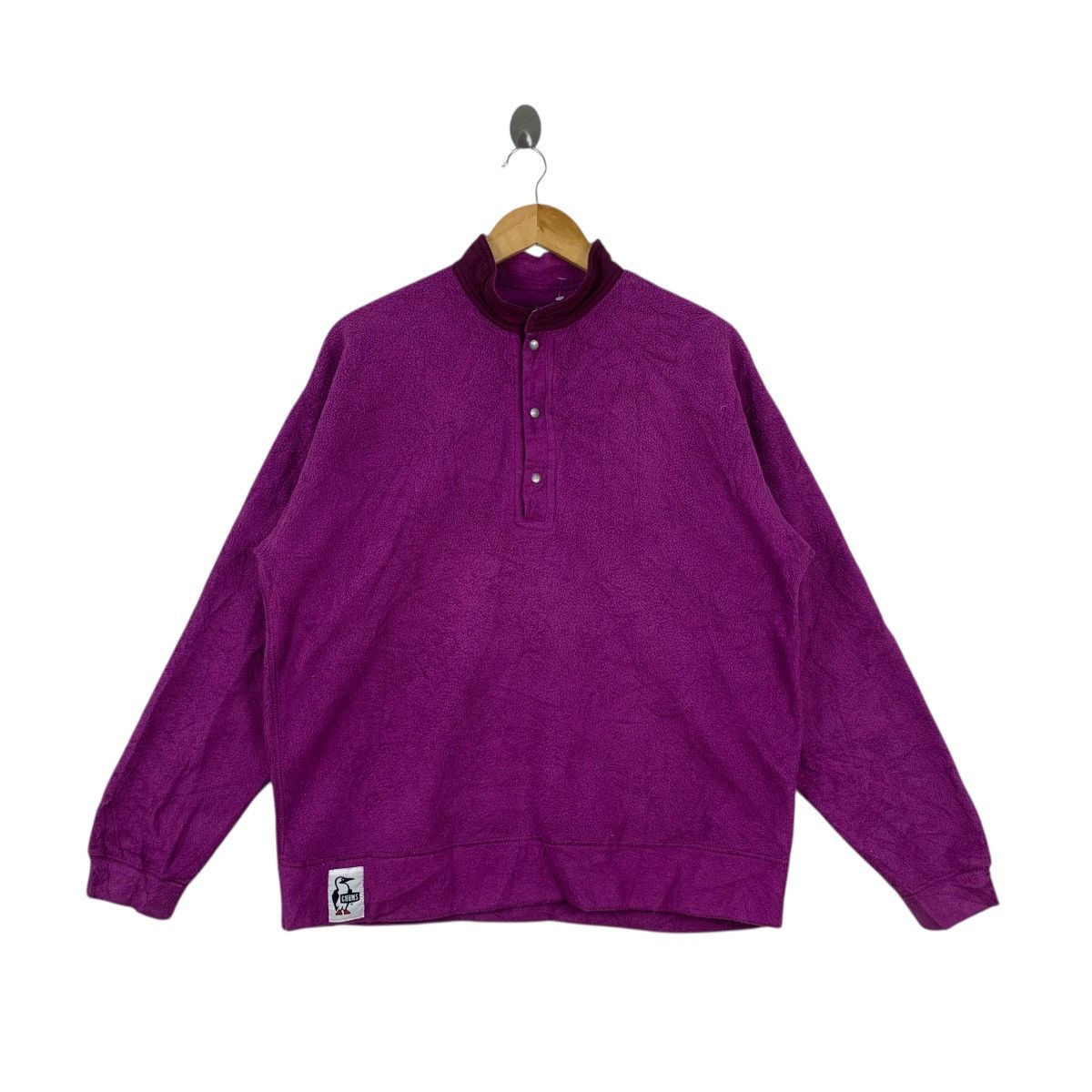 Champs Sport Vintage CHUMPS OUTDOOR Snap Button Fleece Jacket Purple Size XXL / US 16-18 / IT 52-54 - 1 Thumbnail