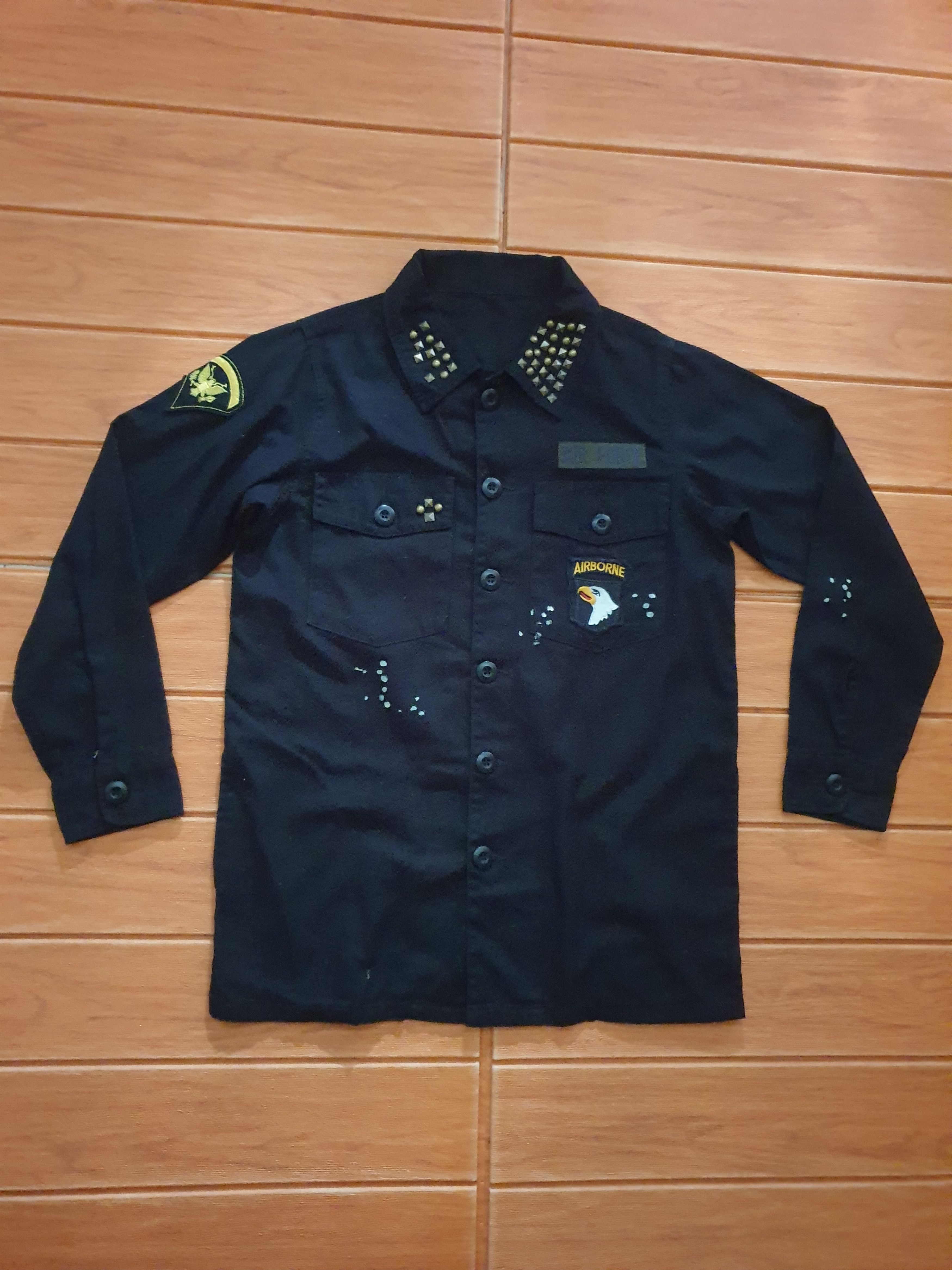 Japanese Brand Air force airborne button ups shirt Size US M / EU 48-50 / 2 - 5 Thumbnail