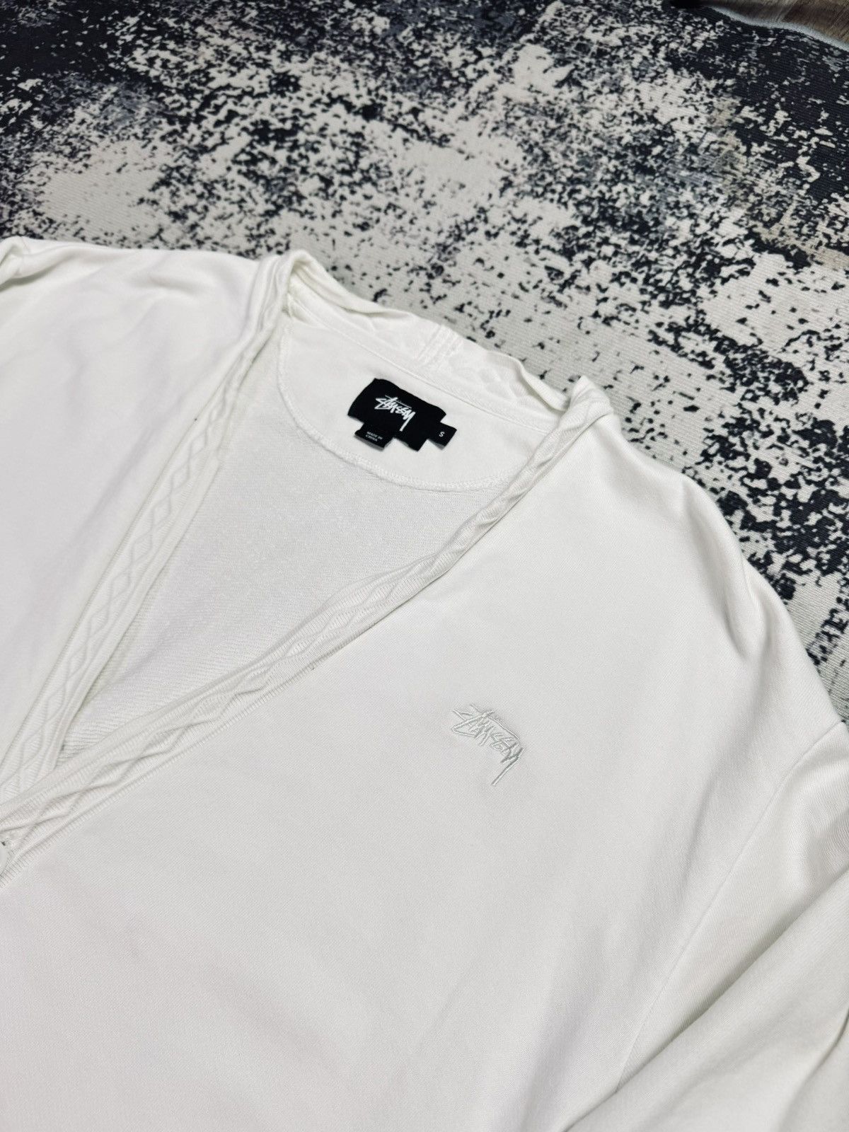 Stussy × Vintage Stussy cardigan Logo S White Size US S / EU 44-46 / 1 - 3 Thumbnail